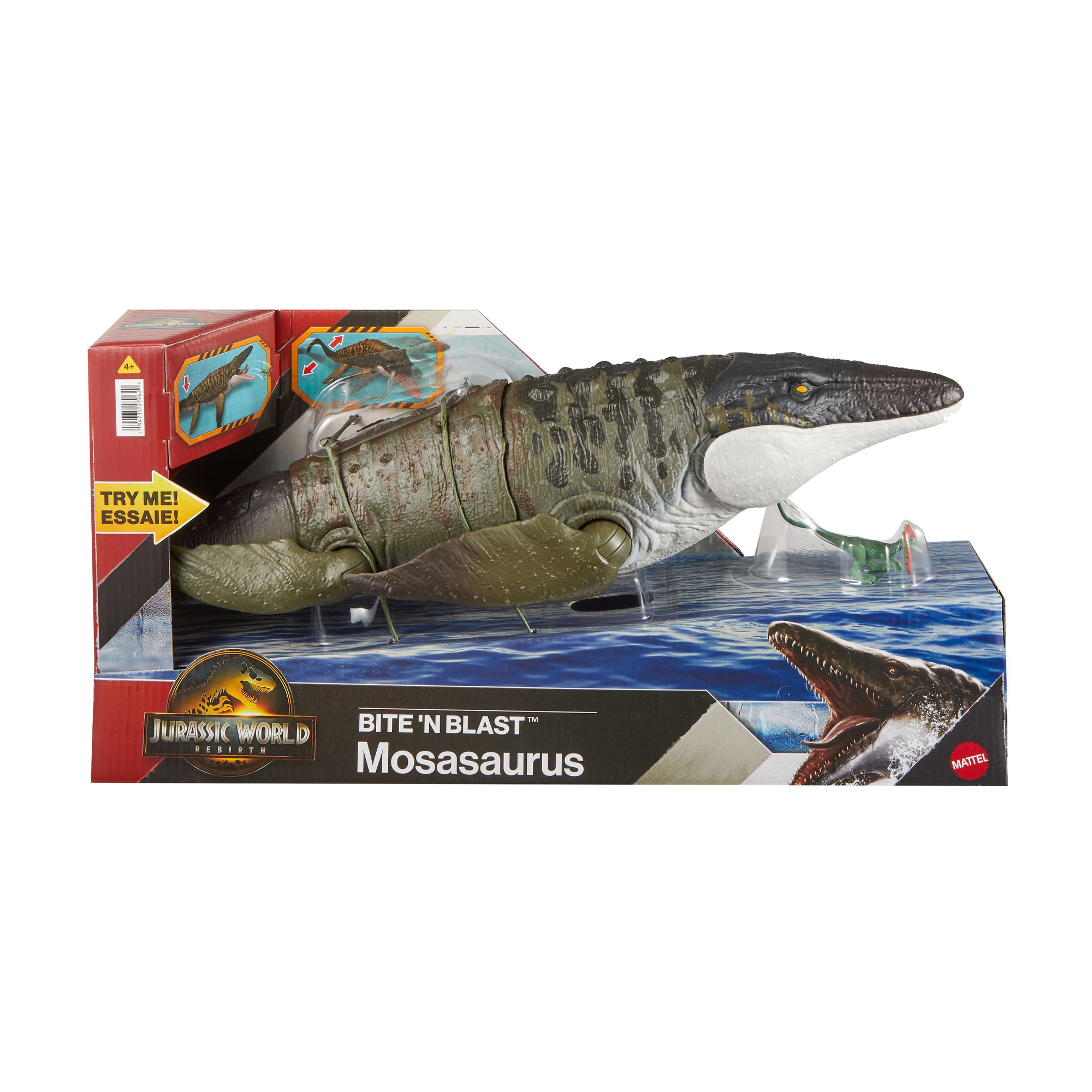 Інтерактивна фігурка динозавра Mattel Jurassic World Щелепна пастка Мозазавра, від 4 років
Інтерактивна фігурка динозавра Mattel Jurassic World Щелепна пастка Мозазавра, від 4 років