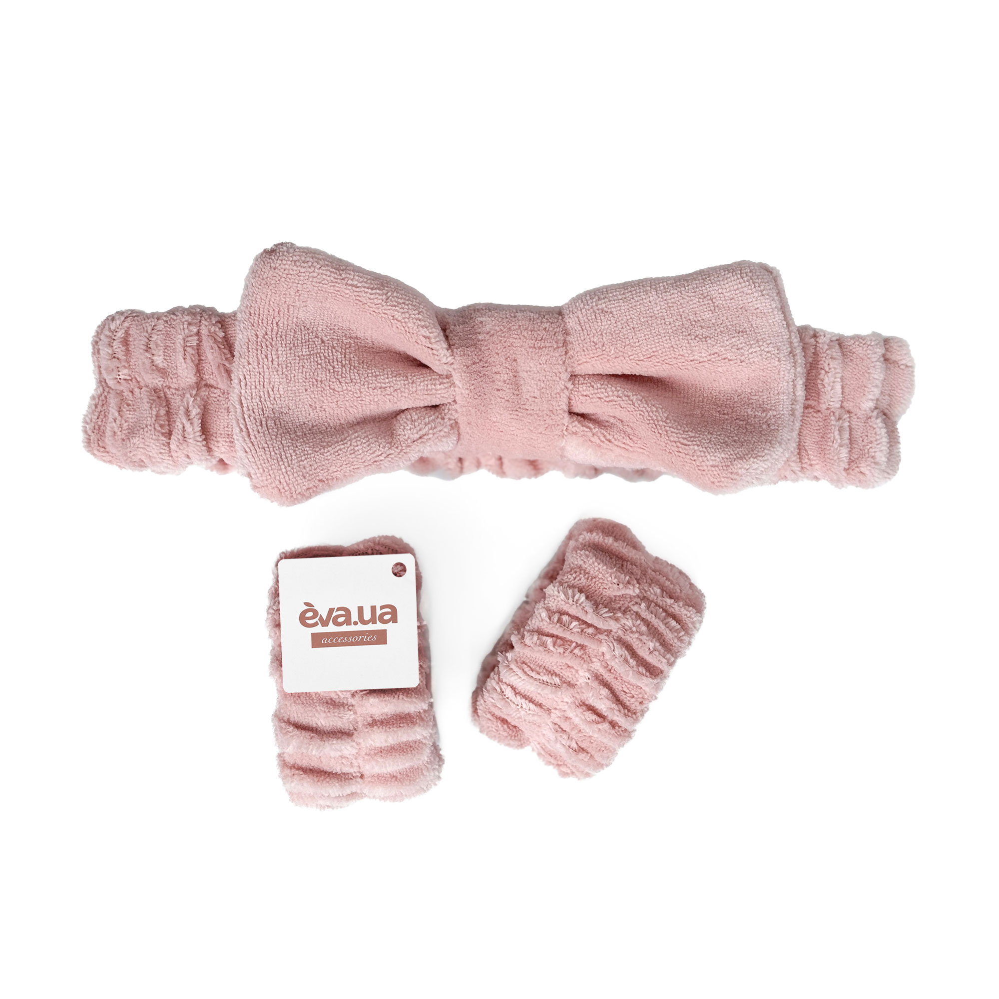 Набір аксесуарів для вмивання EVA.UA махровий, рожевий (нарукавники, 2 шт + пов'язка косметична) (AF01)
Набір аксесуарів для вмивання EVA.UA махровий, рожевий (нарукавники, 2 шт + пов'язка косметична) (AF01)