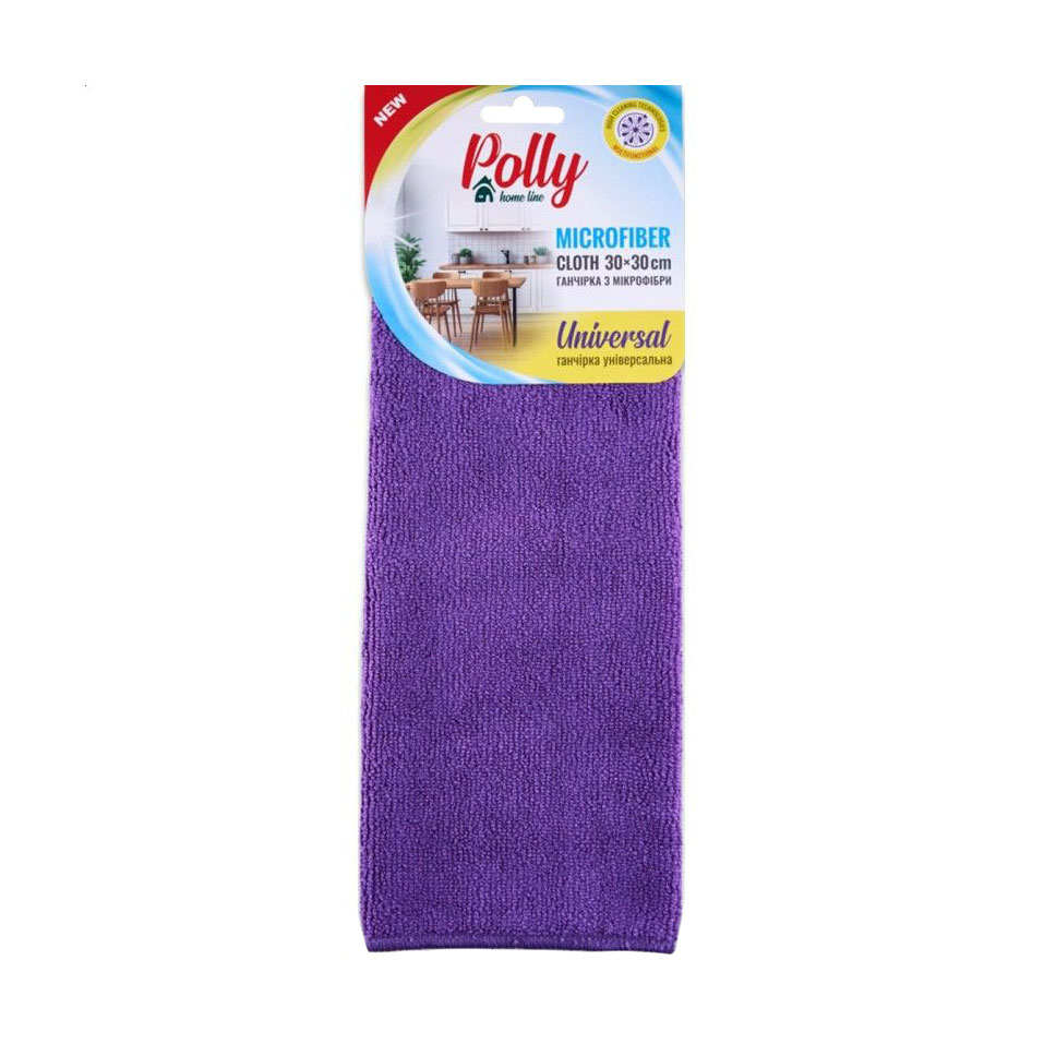Ганчірка для прибирання Polly з мікрофібри, 30*30 см, фіолетова, 1 шт
Ганчірка для прибирання Polly з мікрофібри, 30*30 см, фіолетова, 1 шт