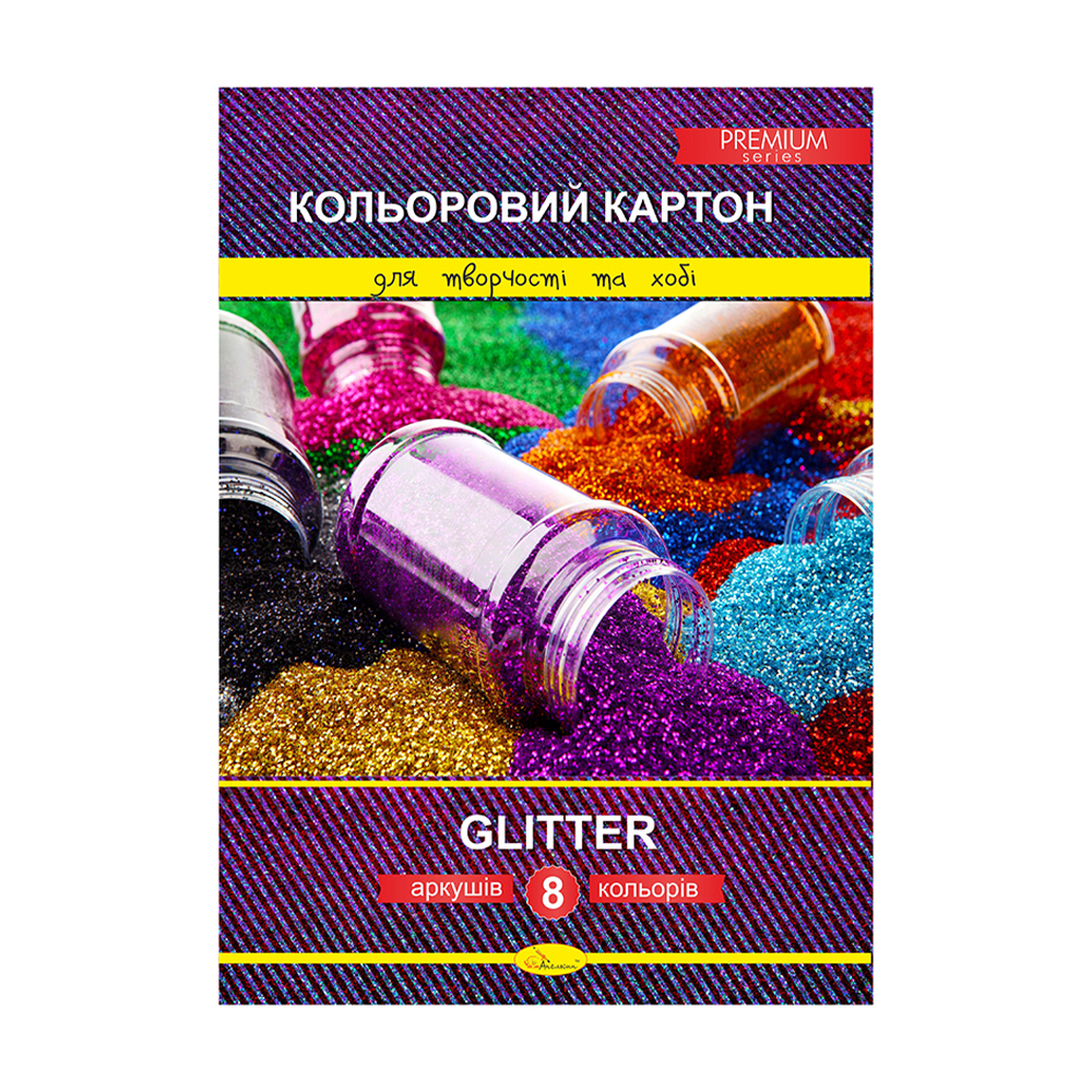 Кольоровий картон Апельсин Premium Glitter, А4, 8 аркушів (АП-1113)
Кольоровий картон Апельсин Premium Glitter, А4, 8 аркушів (АП-1113)
