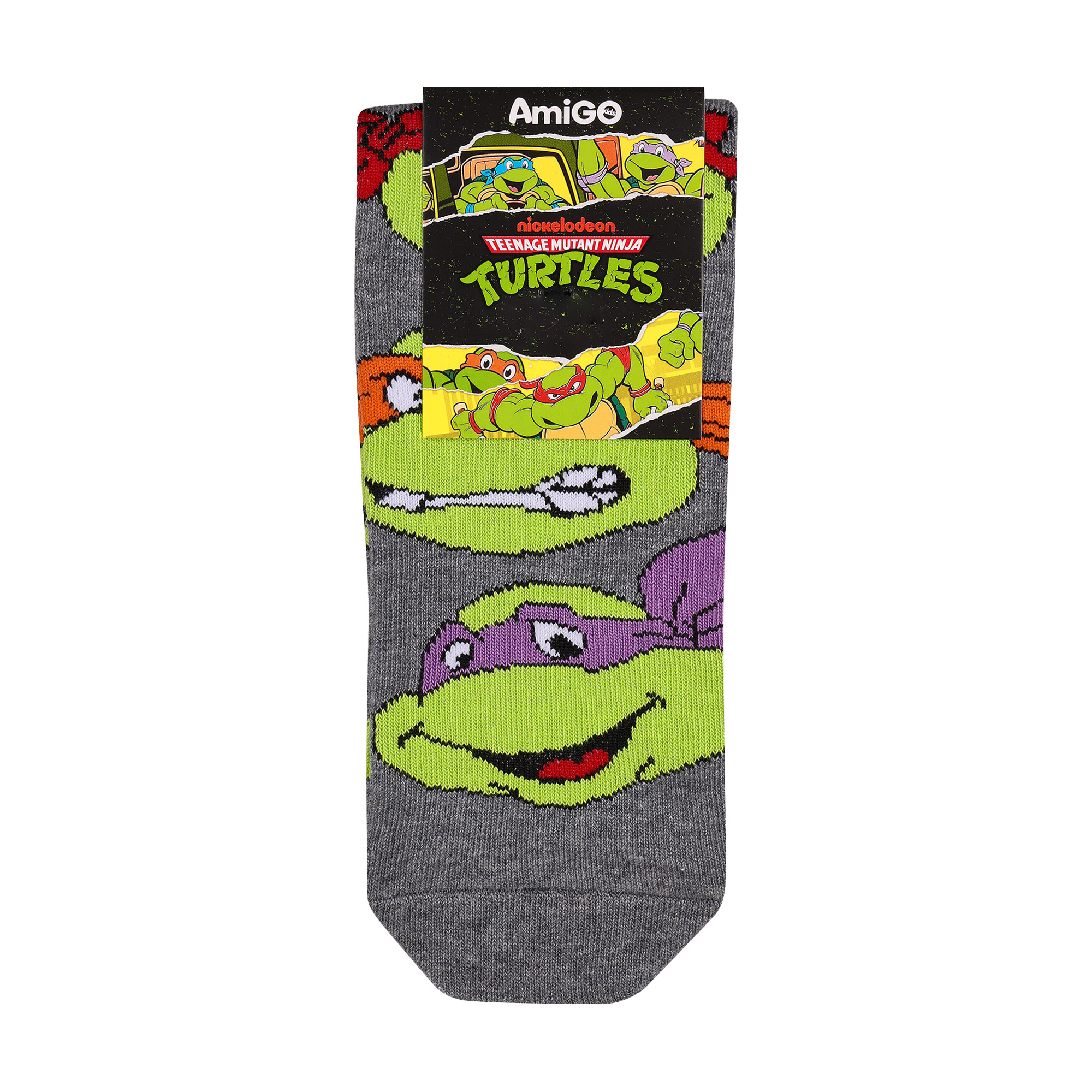 Дитячі шкарпетки AmiGO Черепашки-ніндзя, сірі, розмір 22-24
Дитячі шкарпетки AmiGO Черепашки-ніндзя, сірі, розмір 22-24