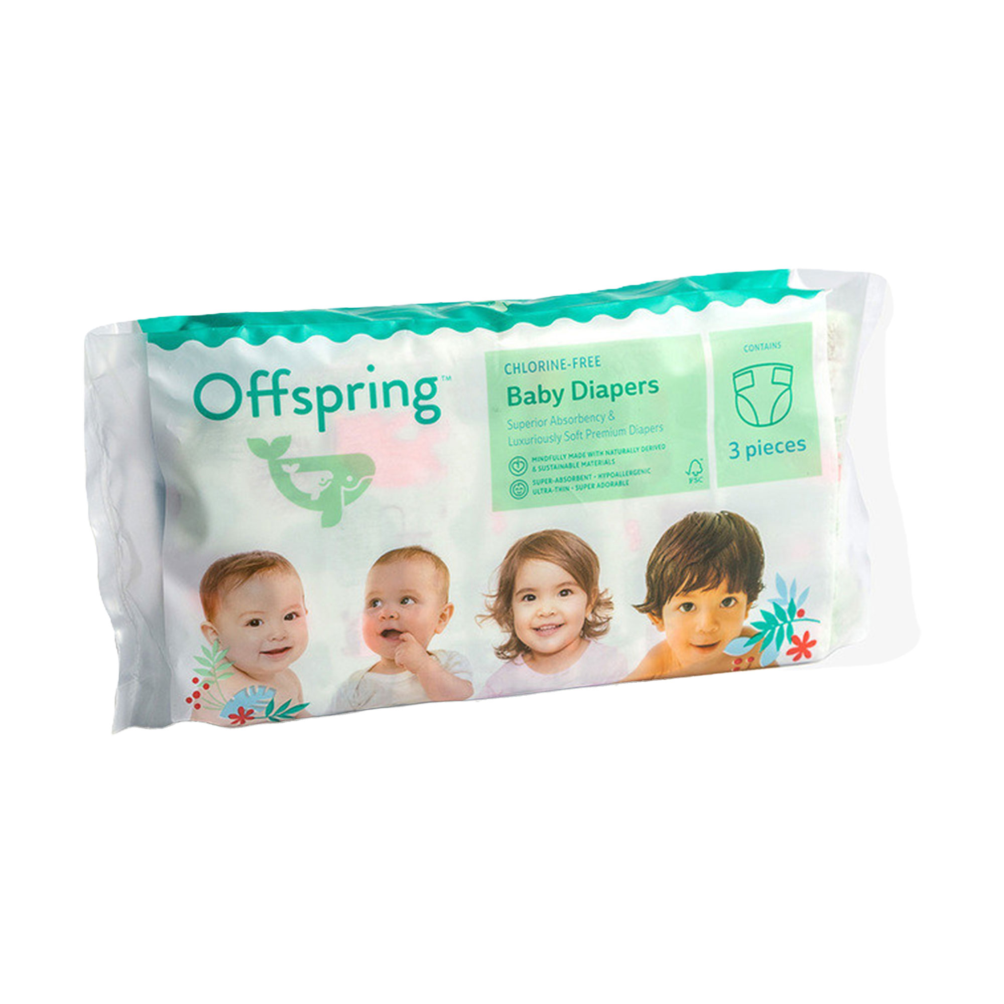 Підгузки Offspring розмір M (6-10 кг), 3 шт
Підгузки Offspring розмір M (6-10 кг), 3 шт