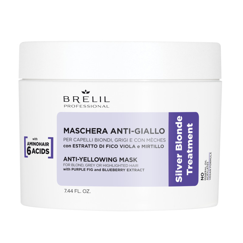 Маска Brelil Silver Blonde Treatment Anti-Yellowing Mask для нейтралізації жовтизни волосся, 220 мл
Маска Brelil Silver Blonde Treatment Anti-Yellowing Mask для нейтралізації жовтизни волосся, 220 мл