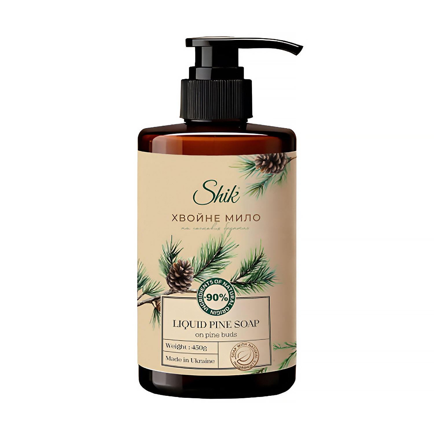 Рідке мило Shik Хвойне, 450 г
Рідке мило Shik Хвойне, 450 г