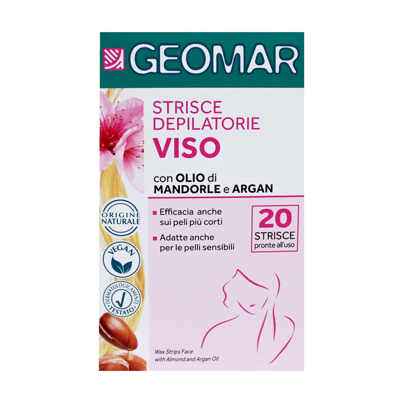 Воскові смужки для обличчя Geomar Wax Strips Face, 20 шт
Воскові смужки для обличчя Geomar Wax Strips Face, 20 шт