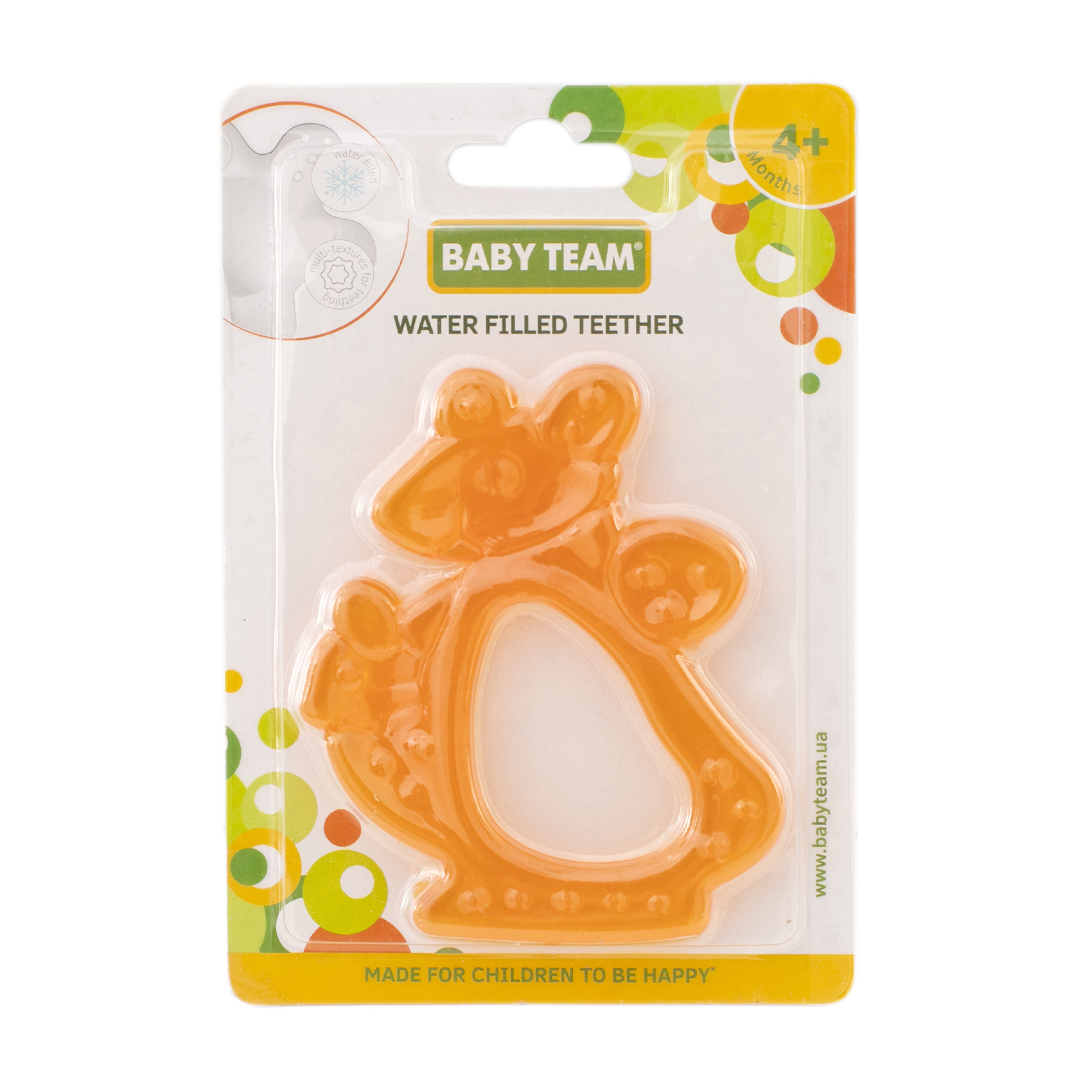 Прорізувач Baby Team Кенгуру, з водою, від 4 місяців, жовтий (4004)
Прорізувач Baby Team Кенгуру, з водою, від 4 місяців, жовтий (4004)