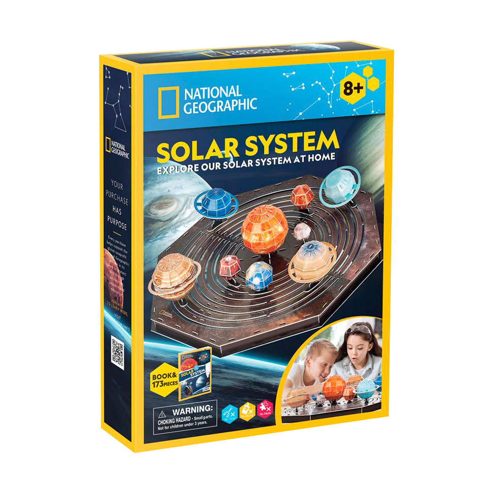 Тривимірна головоломка-конструктор CubicFun Stem Сонячна система, від 8 років, 173 деталі (DS1087h)
Тривимірна головоломка-конструктор CubicFun Stem Сонячна система, від 8 років, 173 деталі (DS1087h)