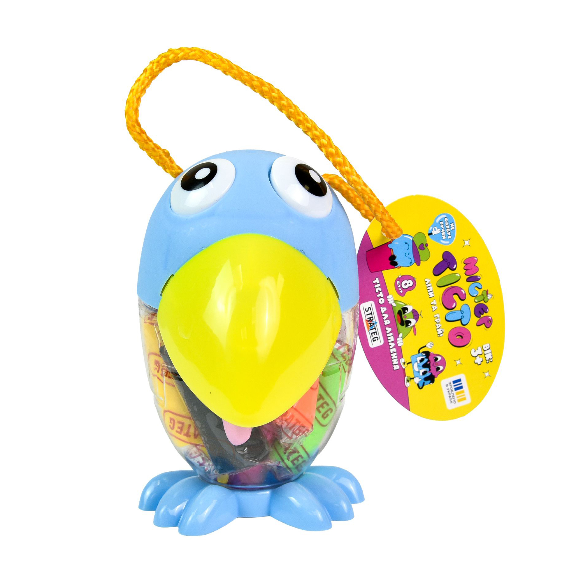 Набір для творчості Strateg Містер тісто Тукан, від 3 років (41048)
Набір для творчості Strateg Містер тісто Тукан, від 3 років (41048)