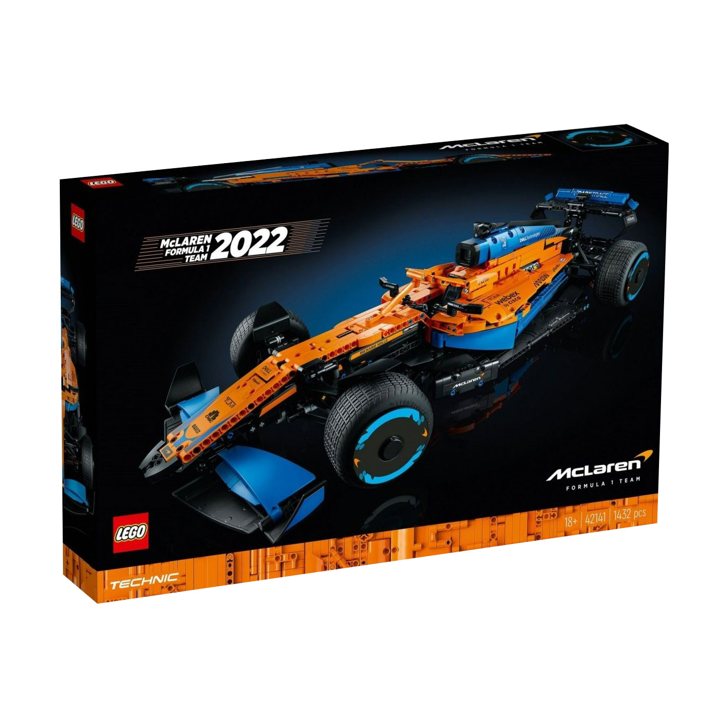 Конструктор LEGO Technic Гоночний автомобіль McLaren Formula 1, 1432 деталей, від 18 років (42141)
Конструктор LEGO Technic Гоночний автомобіль McLaren Formula 1, 1432 деталей, від 18 років (42141)