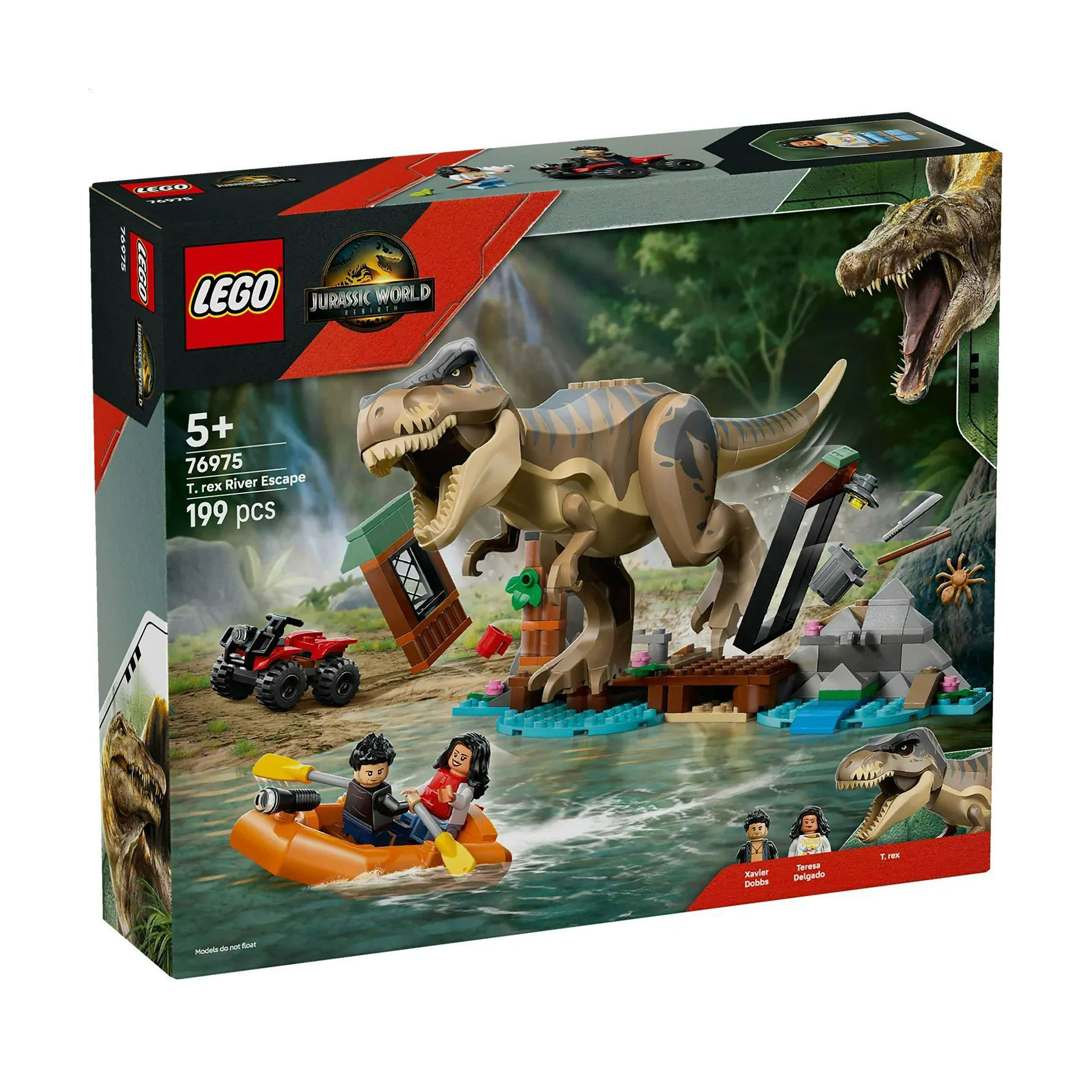 Конструктор LEGO Jurassic World Втеча річкою від тиранозавра, 199 деталей, від 5 років (76975)
Конструктор LEGO Jurassic World Втеча річкою від тиранозавра, 199 деталей, від 5 років (76975)