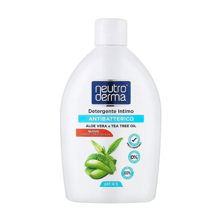 Гель для інтимної гігієни Neutro Derma Антибактеріальний, з алое вера та олією чайного дерева, 400 мл
Гель для інтимної гігієни Neutro Derma Антибактеріальний, з алое вера та олією чайного дерева, 400 мл