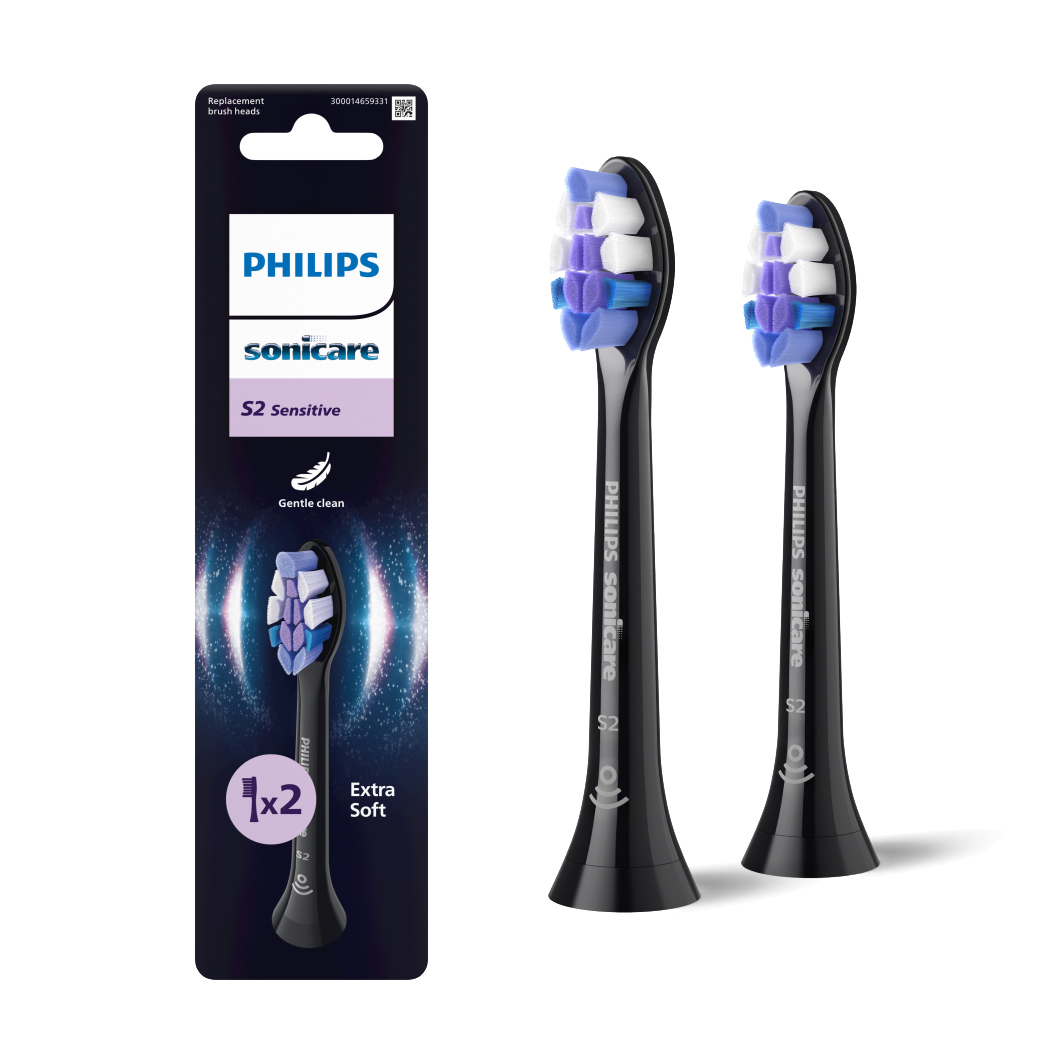 Змінні насадки для електричної звукової зубної щітки PHILIPS Sonicare Sensitive HX6052/88, 2 шт
Змінні насадки для електричної звукової зубної щітки PHILIPS Sonicare Sensitive HX6052/88, 2 шт