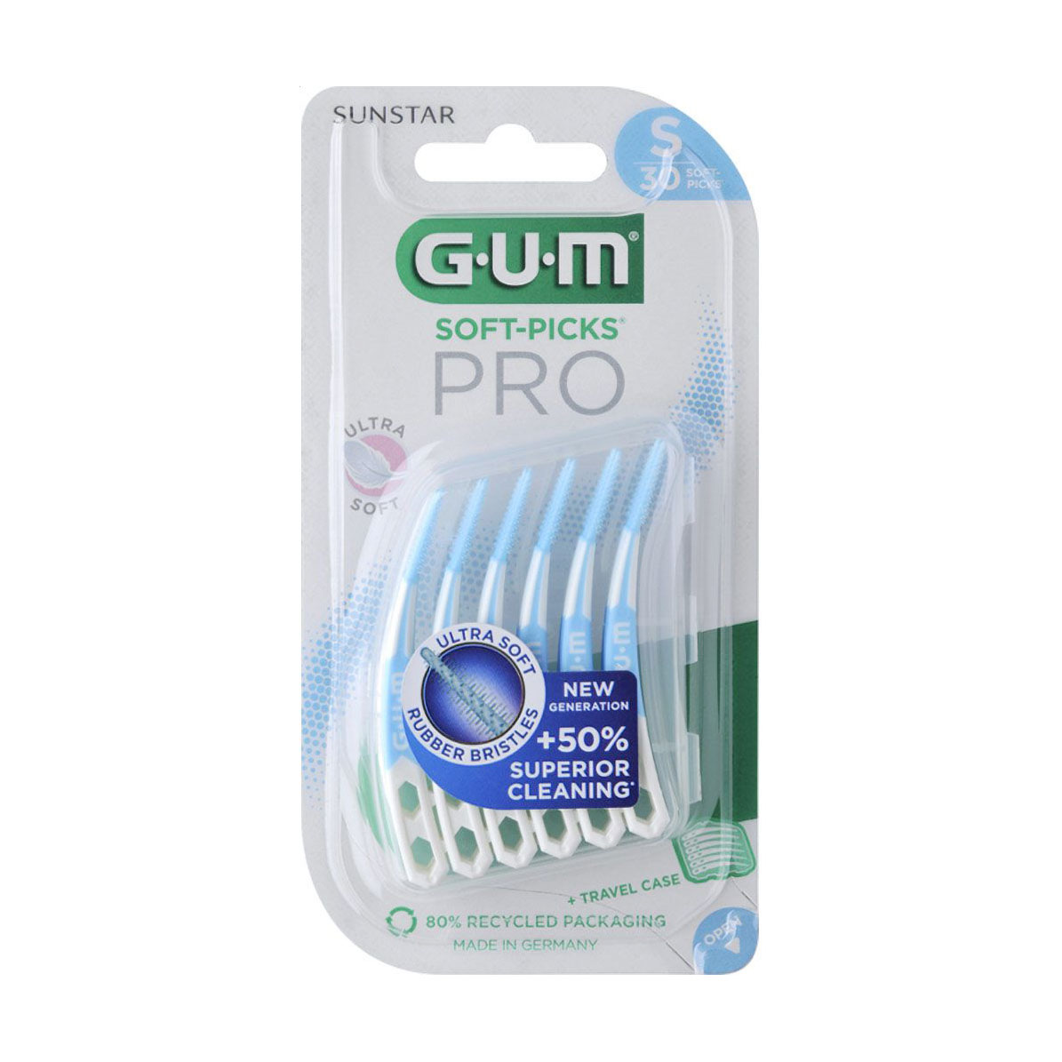 Набір міжзубних щіток GUM Soft-Picks Pro Small блакитні, 30 шт
Набір міжзубних щіток GUM Soft-Picks Pro Small блакитні, 30 шт