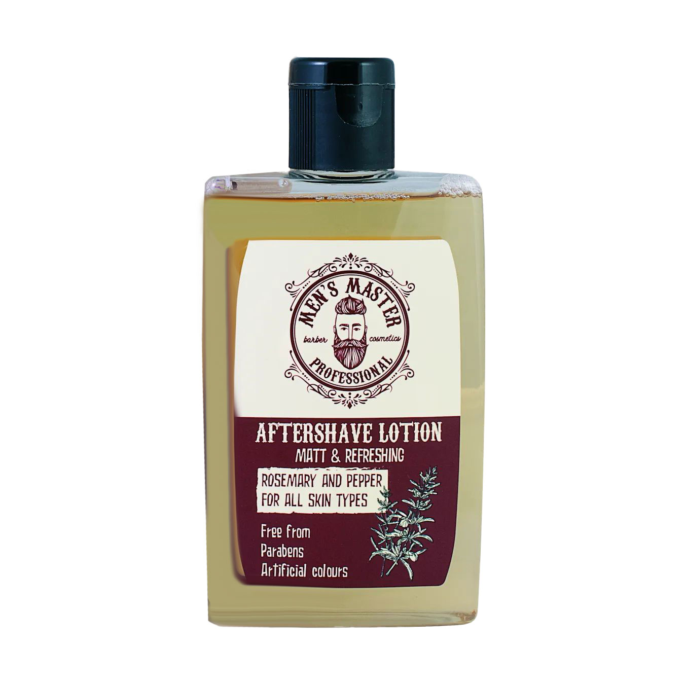 Чоловічий лосьйон після гоління Men's Master Розмарин та перець, 120 мл
Чоловічий лосьйон після гоління Men's Master Розмарин та перець, 120 мл