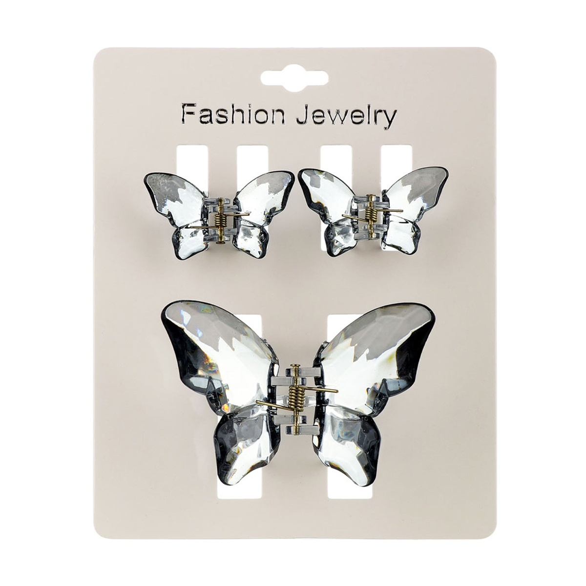 Набір заколок-крабів для волосся Chacott Hair Clip Set Crystal, Grey, 3 шт
Набір заколок-крабів для волосся Chacott Hair Clip Set Crystal, Grey, 3 шт