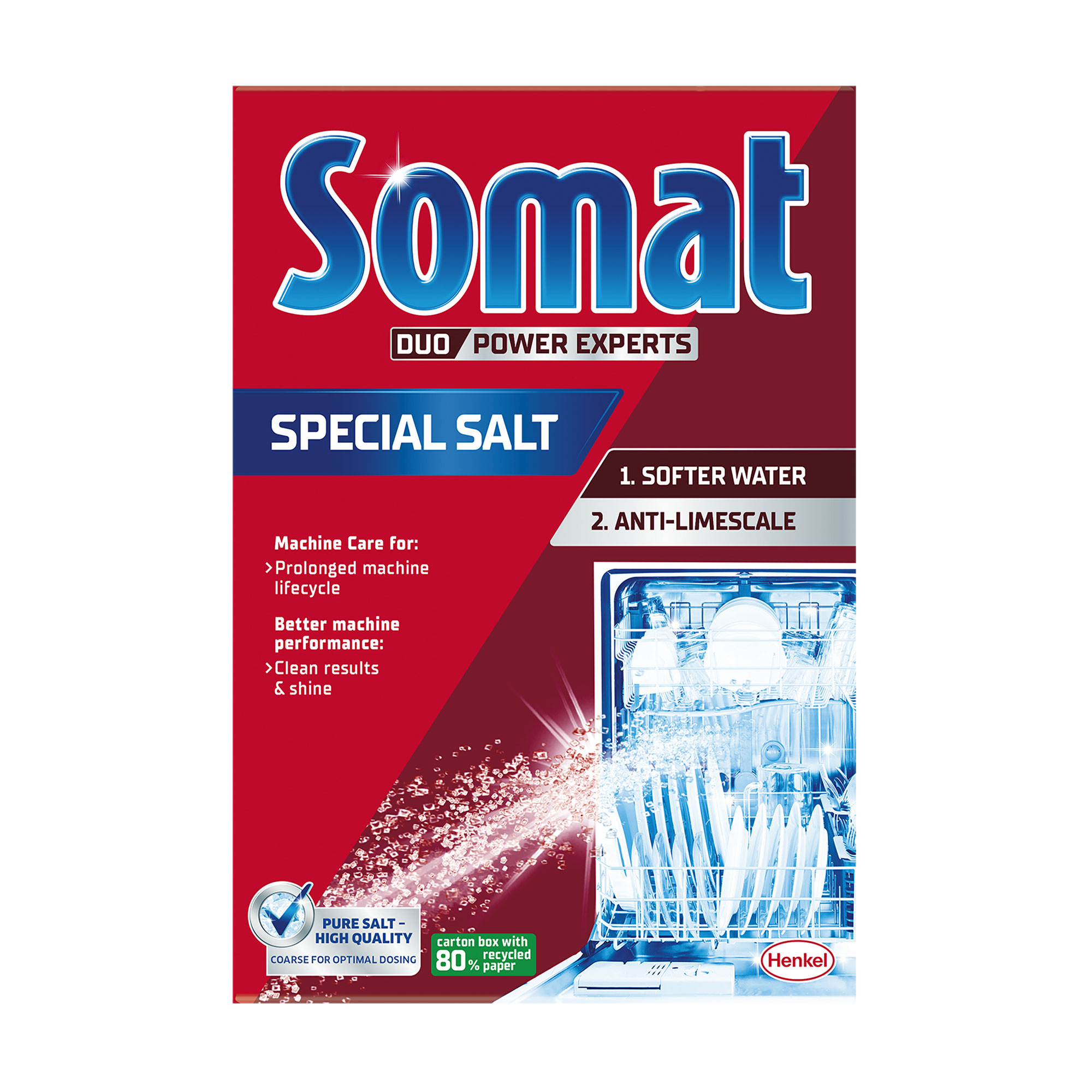 Уцінка! Сіль для миття посуду в посудомийній машині Somat Special Salt Потрійної дії, 1.5 кг
Уцінка! Сіль для миття посуду в посудомийній машині Somat Special Salt Потрійної дії, 1.5 кг