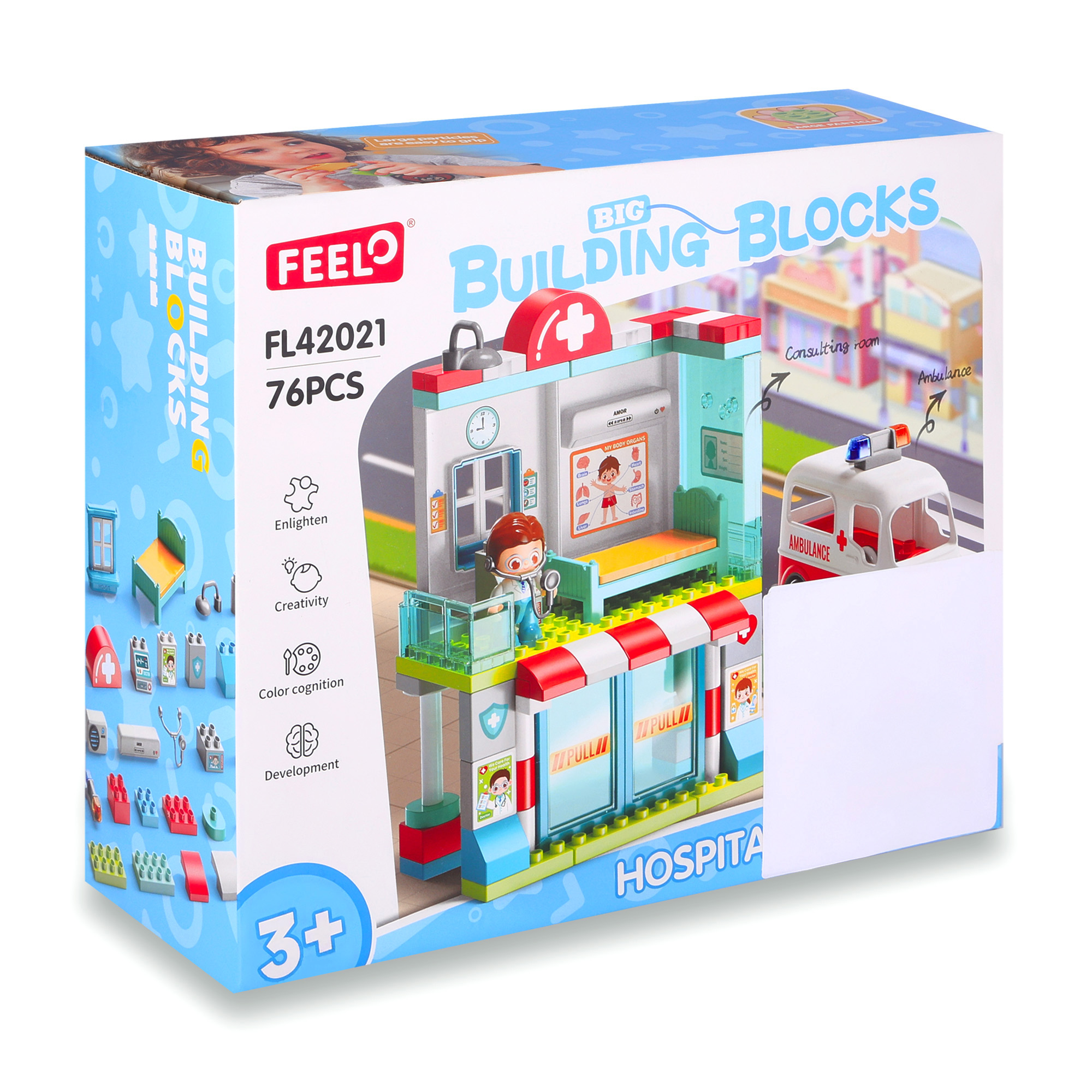 Дитячий конструктор FEELO TOYS Невідкладної допомоги, 80 деталей, від 3 років (FL42021)
Дитячий конструктор FEELO TOYS Невідкладної допомоги, 80 деталей, від 3 років (FL42021)