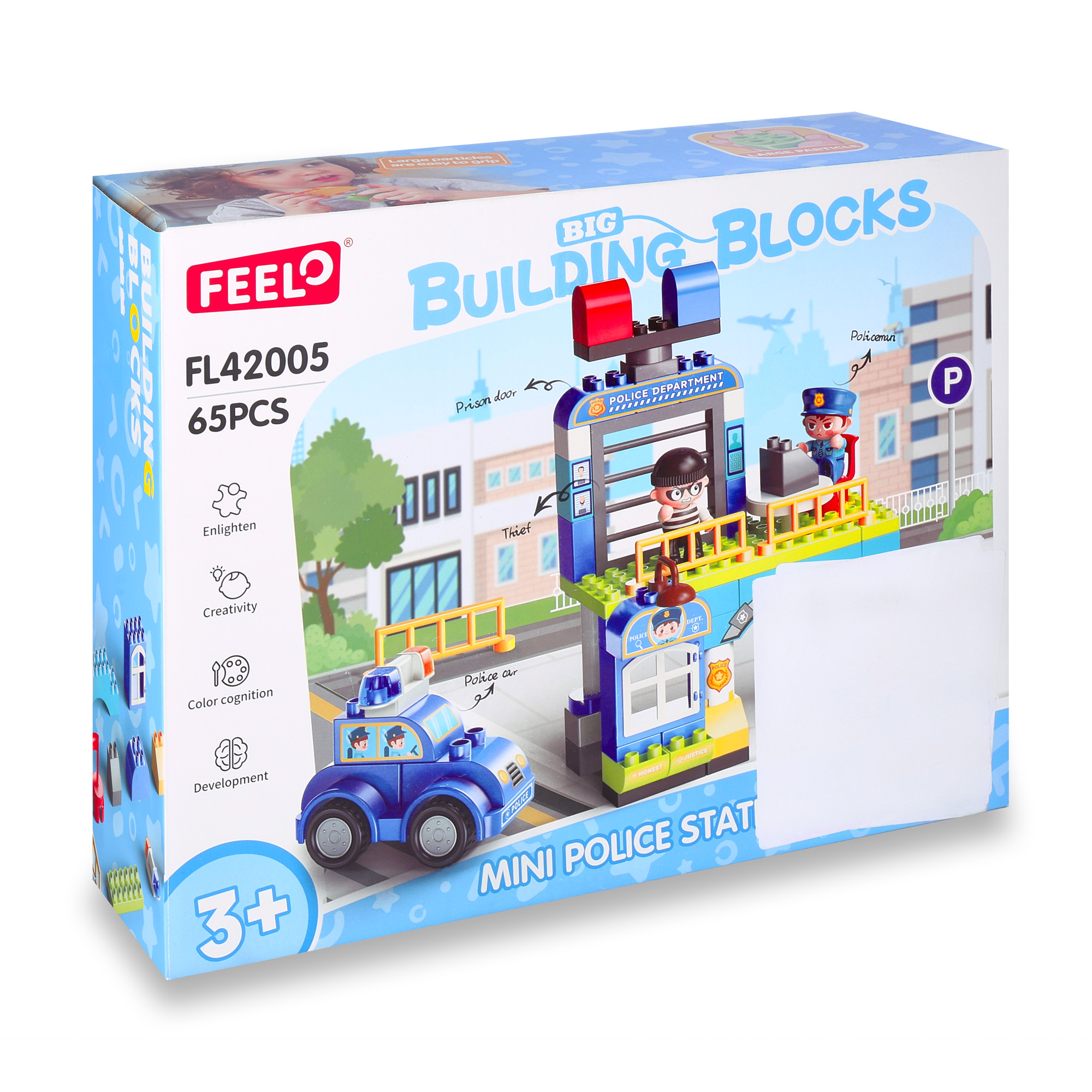 Дитячий конструктор FEELO TOYS Поліцейський відділ, 63 деталі, від 3 років (FL42005)
Дитячий конструктор FEELO TOYS Поліцейський відділ, 63 деталі, від 3 років (FL42005)