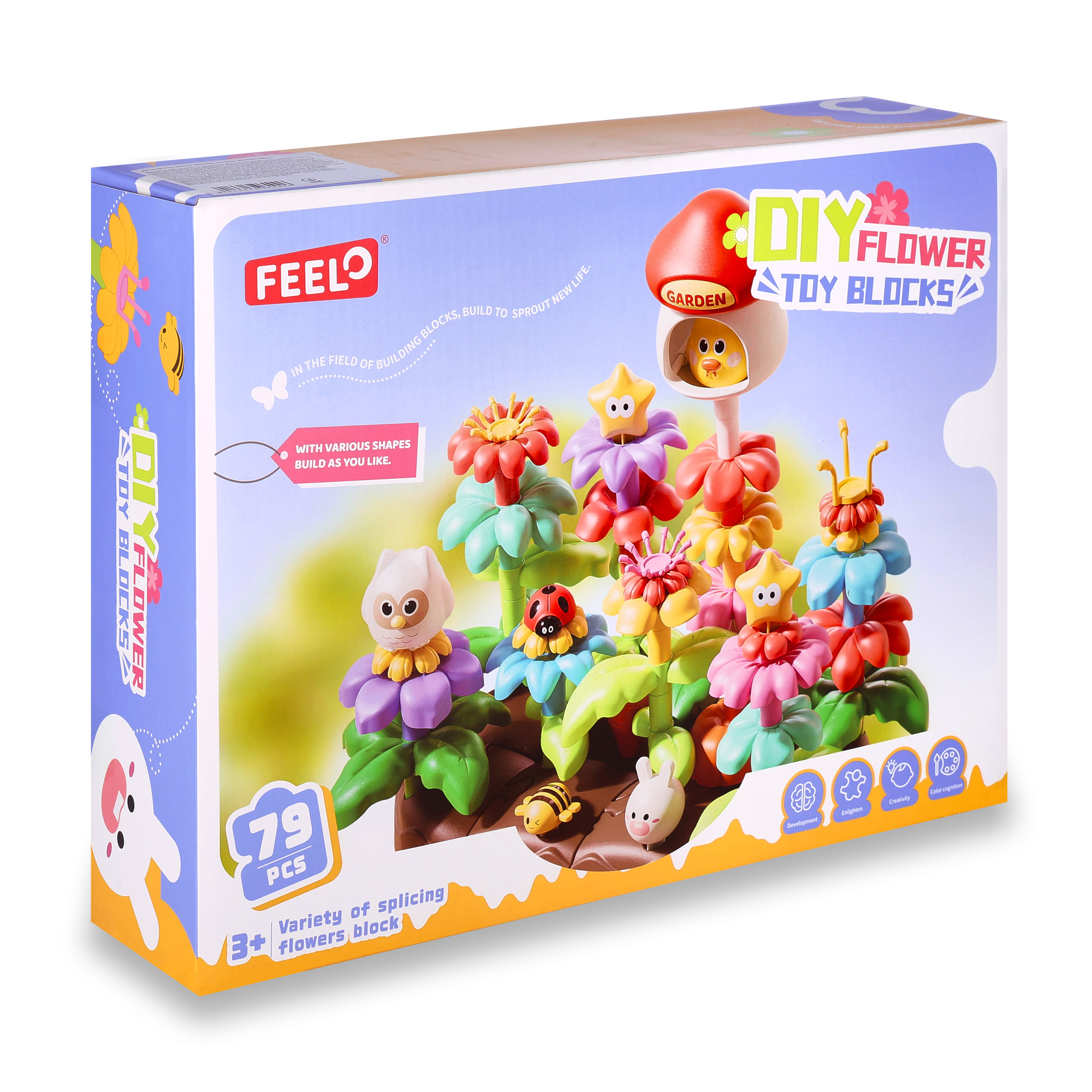 Дитячий конструктор FEELO TOYS Квіткова галявина, 79 деталей, від 3 років (FL3101)
Дитячий конструктор FEELO TOYS Квіткова галявина, 79 деталей, від 3 років (FL3101)