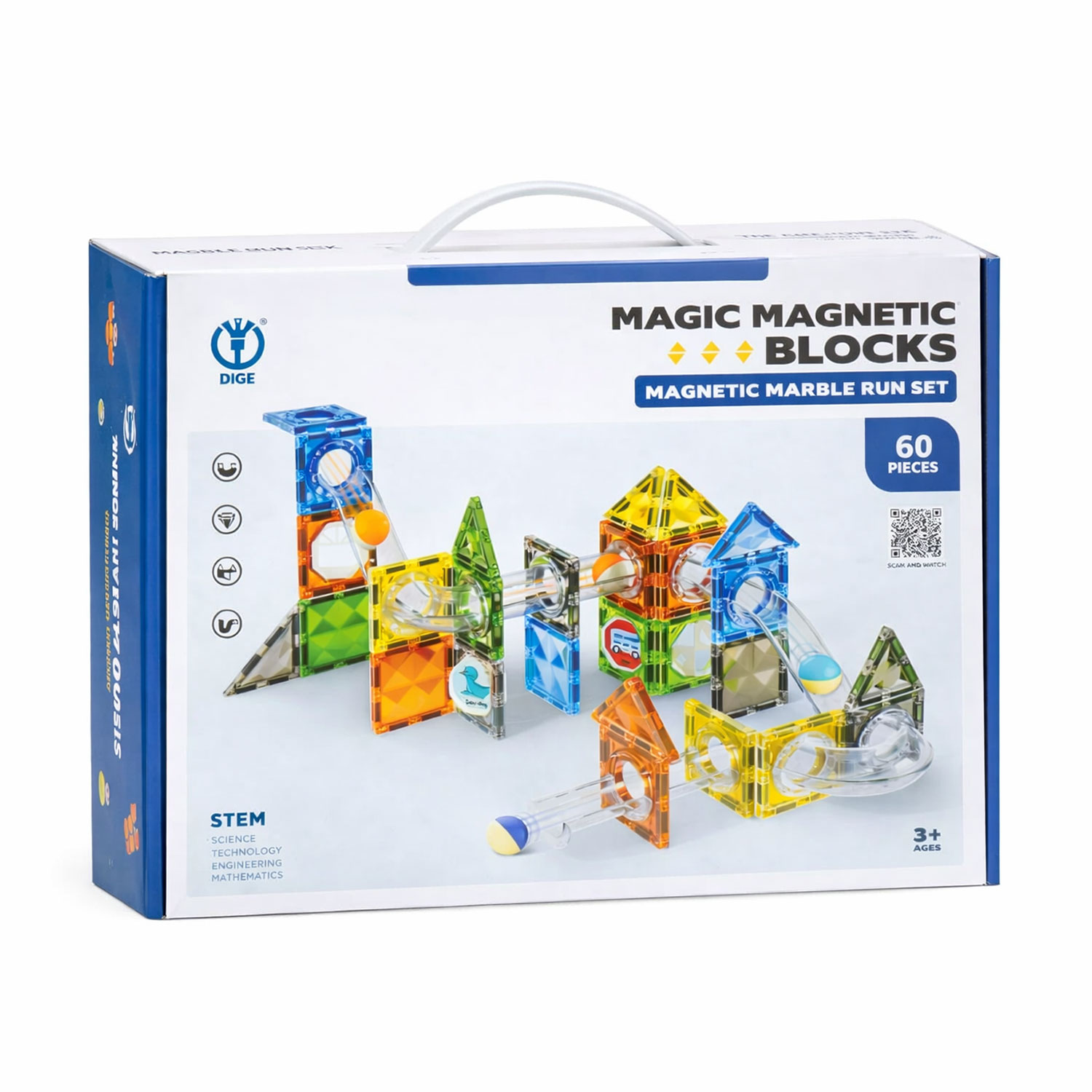 Дитячий магнітний конструктор Dige Лабіринт, 60 деталей, від 3 років (3306)
Дитячий магнітний конструктор Dige Лабіринт, 60 деталей, від 3 років (3306)
