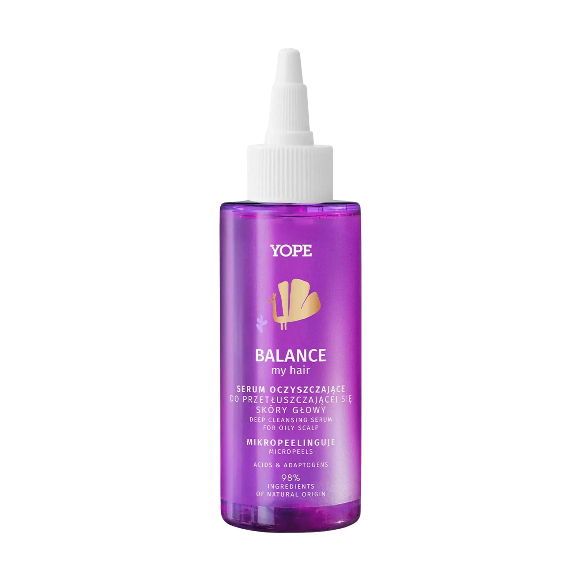 Пілінг Yope Balance My Hair Deep Cleansing Serum для жирної шкіри голови, 150 мл
Пілінг Yope Balance My Hair Deep Cleansing Serum для жирної шкіри голови, 150 мл