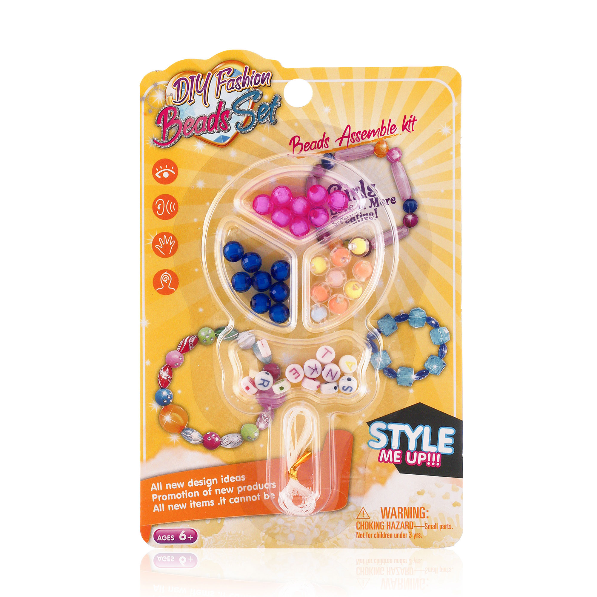 Набір для створення прикрас DIY 23H1302, жовтий
Набір для створення прикрас DIY 23H1302, жовтий