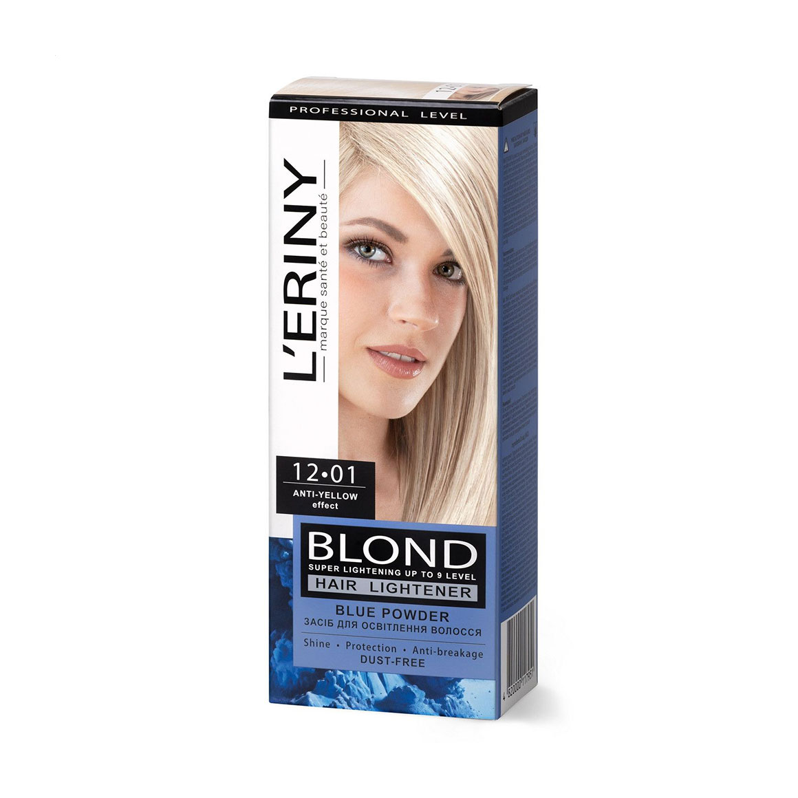Засіб для освітлення волосся L'ERINY Blond Hair Lightener 12.01 (пудра, 30 г + емульсія, 50 мл + маска-бальзам, 15 мл + рукавички, 1 пара)
Засіб для освітлення волосся L'ERINY Blond Hair Lightener 12.01 (пудра, 30 г + емульсія, 50 мл + маска-бальзам, 15 мл + рукавички, 1 пара)