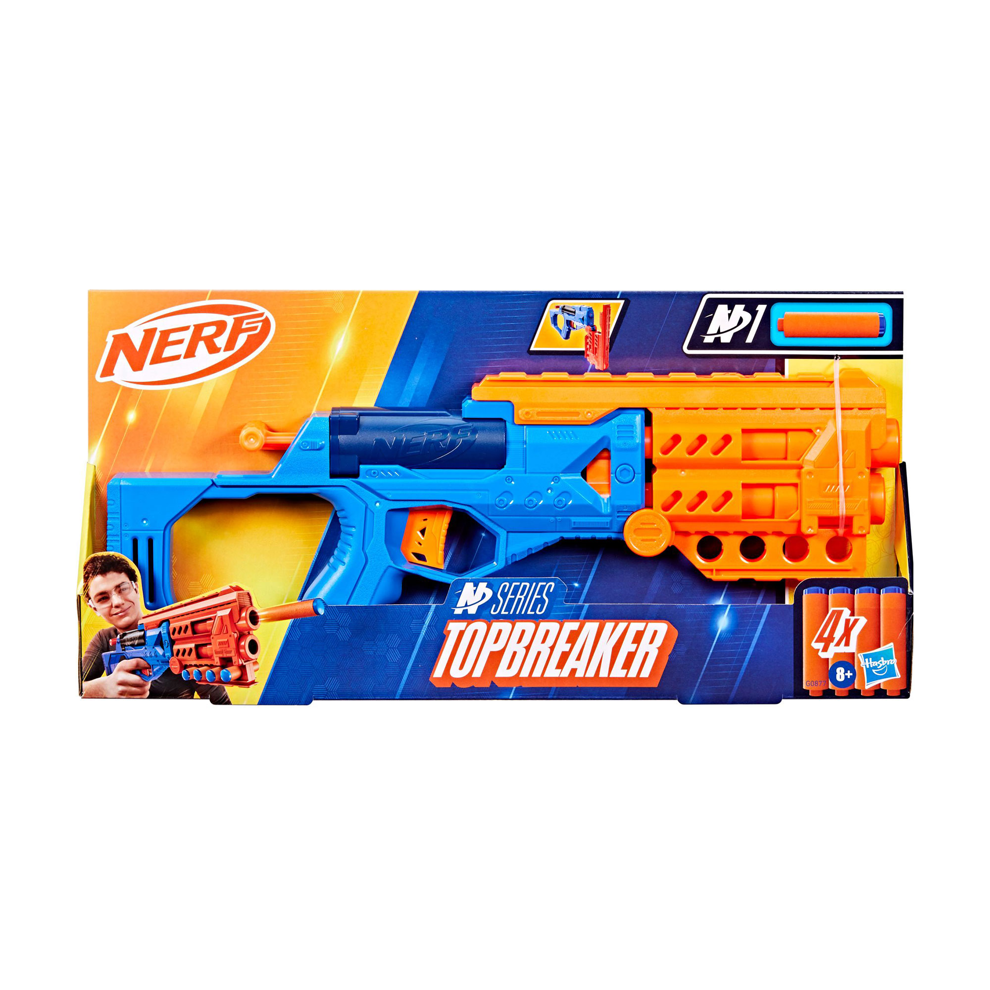 Іграшковий бластер Nerf N Series Topbreaker від 8 років, 4 стріли (G0877)
Іграшковий бластер Nerf N Series Topbreaker від 8 років, 4 стріли (G0877)