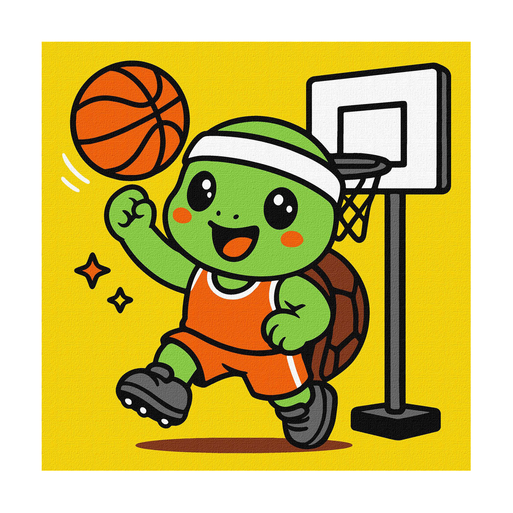 Картина за номерами Ideyka Черепашка грає в баскетбол, 25*25 см (KHO1285)
Картина за номерами Ideyka Черепашка грає в баскетбол, 25*25 см (KHO1285)