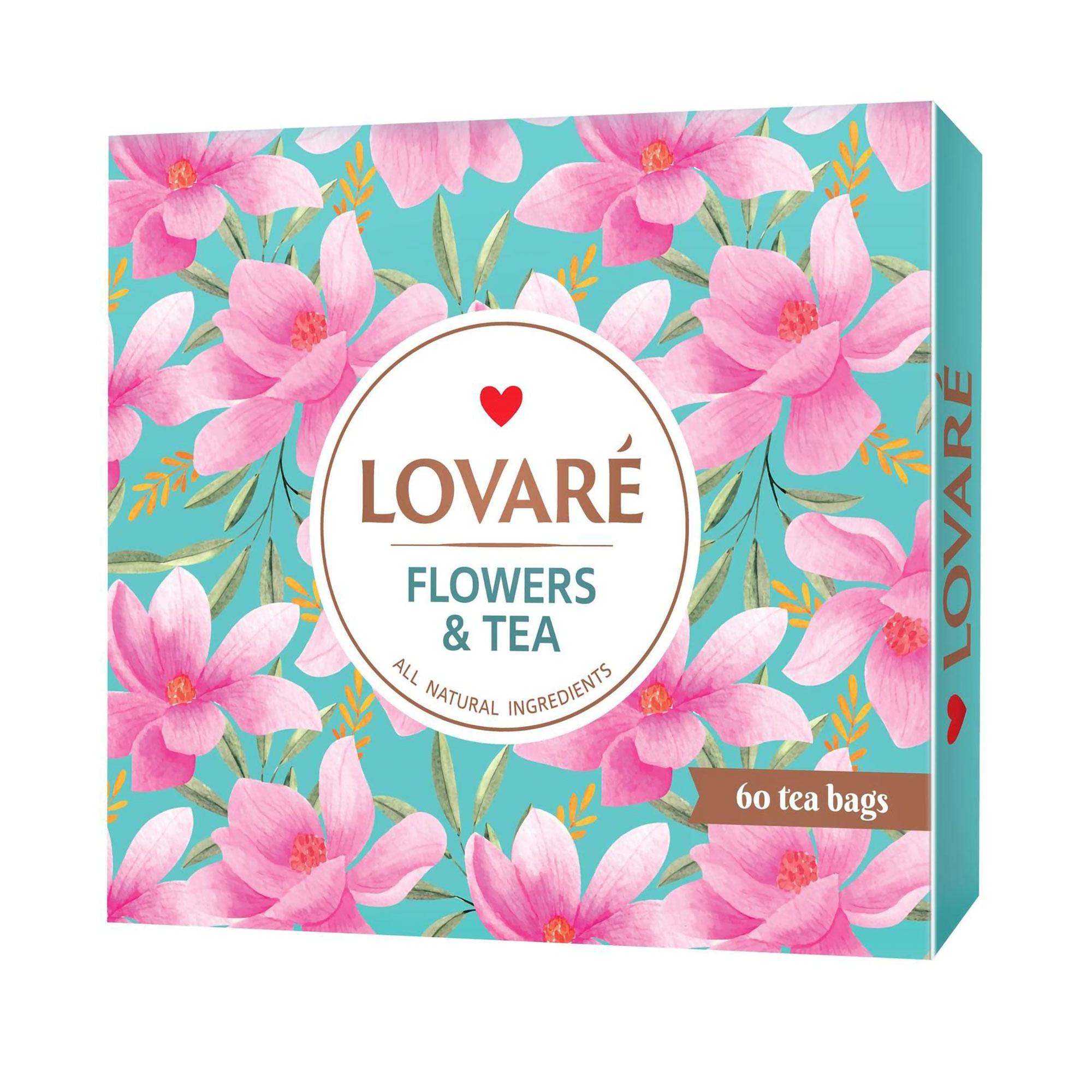 Набір чаю Lovare Flowers & Tea в пакетиках, 60 шт
Набір чаю Lovare Flowers & Tea в пакетиках, 60 шт