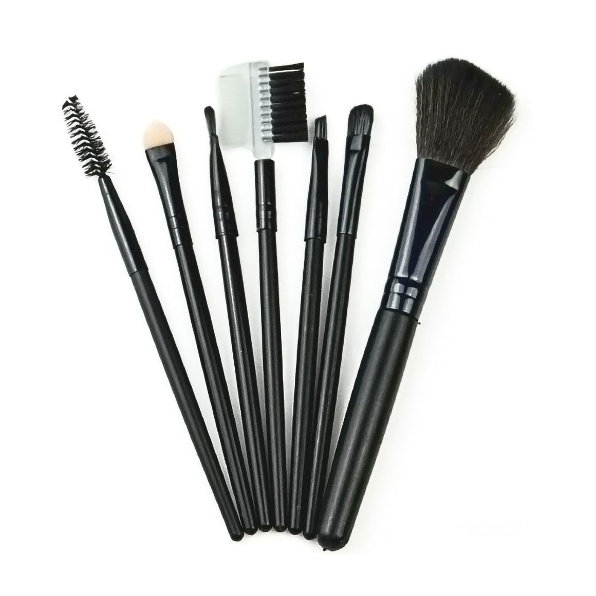 Набір пензликів для макіяжу Cosmo Shop чорний, в прозорому футлярі, 7 шт (CS-007B)
Набір пензликів для макіяжу Cosmo Shop чорний, в прозорому футлярі, 7 шт (CS-007B)