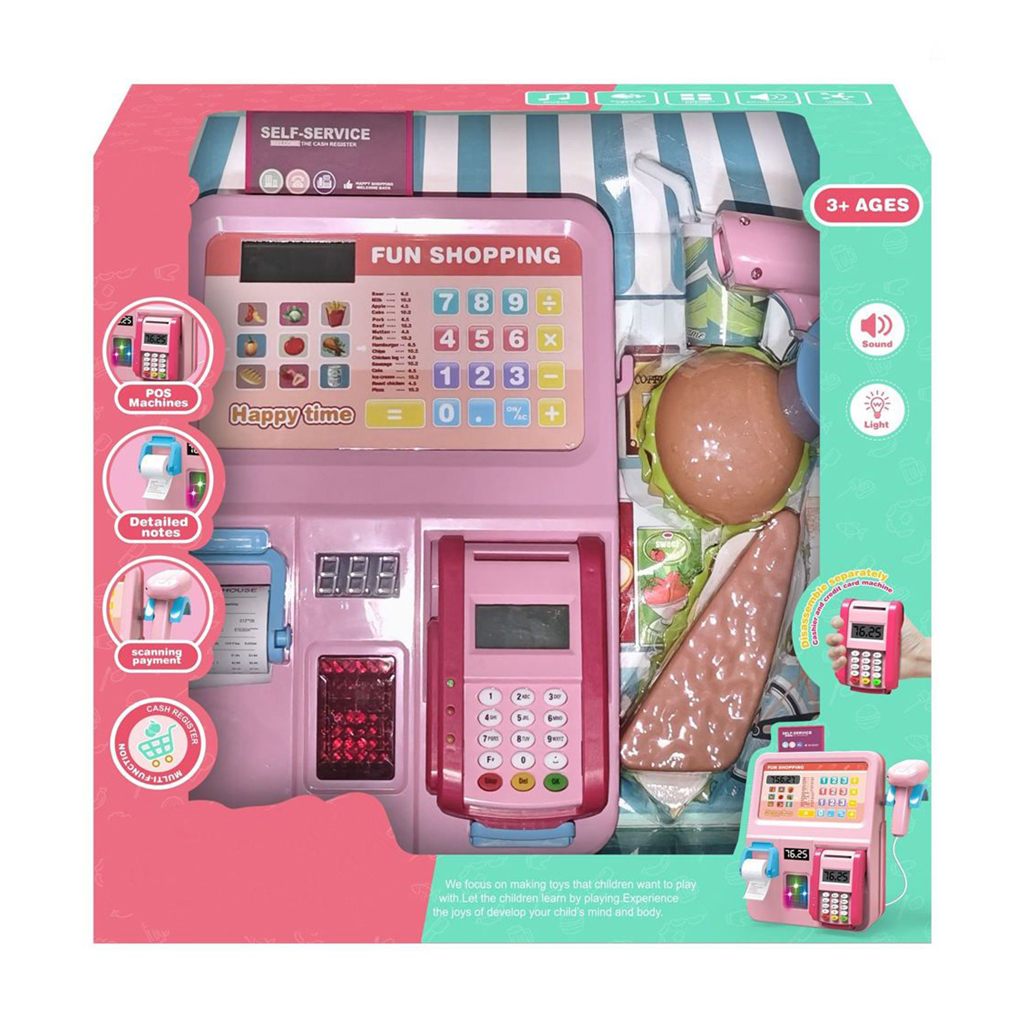 Дитячий ігровий набір XIN KANG WO Касовий апарат з принтом чеків та сканером, від 3 років (K1030342)
Дитячий ігровий набір XIN KANG WO Касовий апарат з принтом чеків та сканером, від 3 років (K1030342)