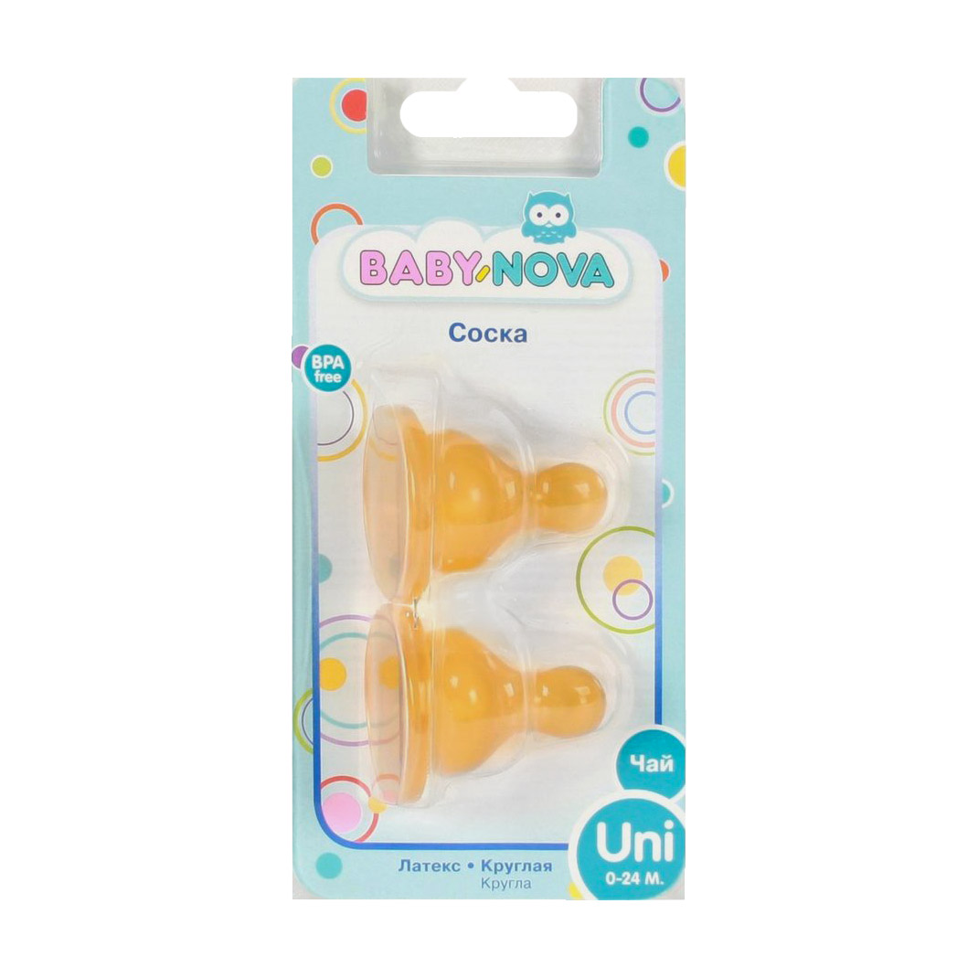 Уцінка! Латексні соски для чаю Baby-Nova круглі, 2 шт
Уцінка! Латексні соски для чаю Baby-Nova круглі, 2 шт