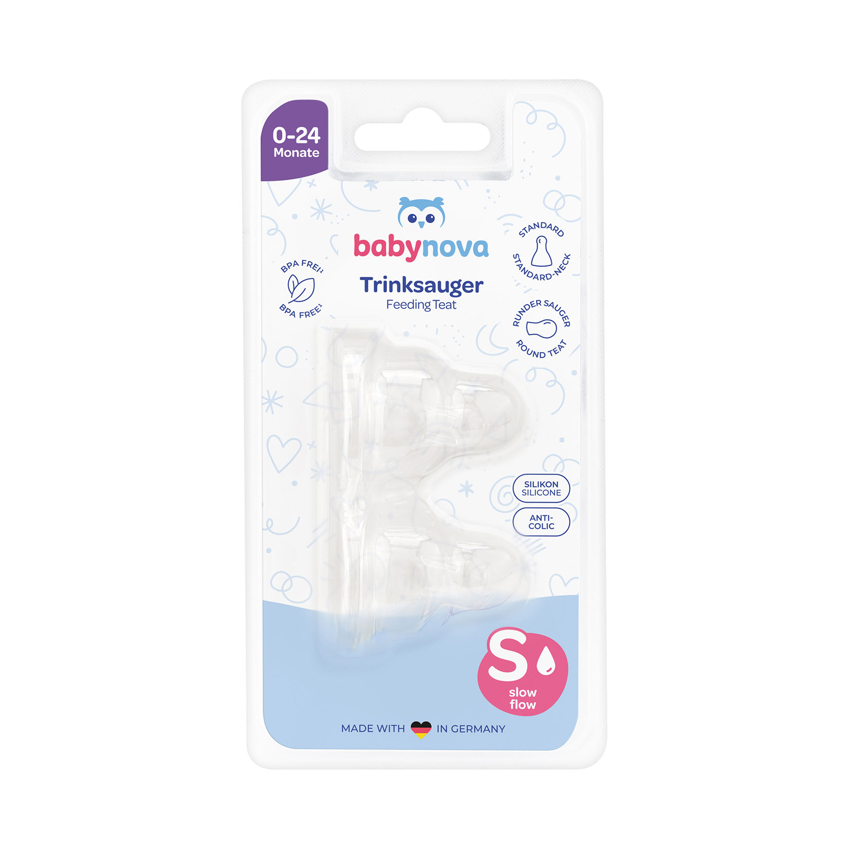 Соска силіконова кругла для чаю Baby-Nova, розмір S, 2 шт
Соска силіконова кругла для чаю Baby-Nova, розмір S, 2 шт