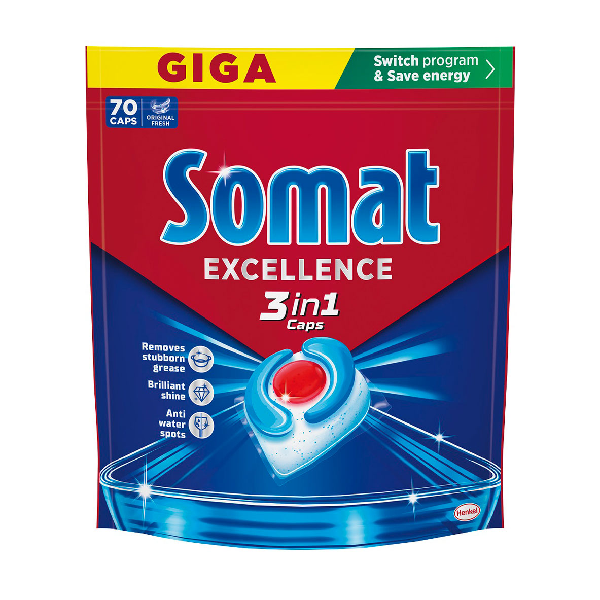 Капсули для посудомийної машини Somat Excellence 3 in 1, 70 шт
Капсули для посудомийної машини Somat Excellence 3 in 1, 70 шт