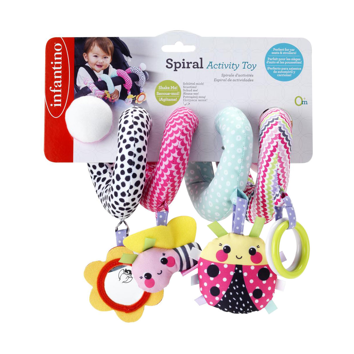 Дитяча м'яка іграшка-спіраль Infantino Веселі комахи, від народження (316196)
Дитяча м'яка іграшка-спіраль Infantino Веселі комахи, від народження (316196)