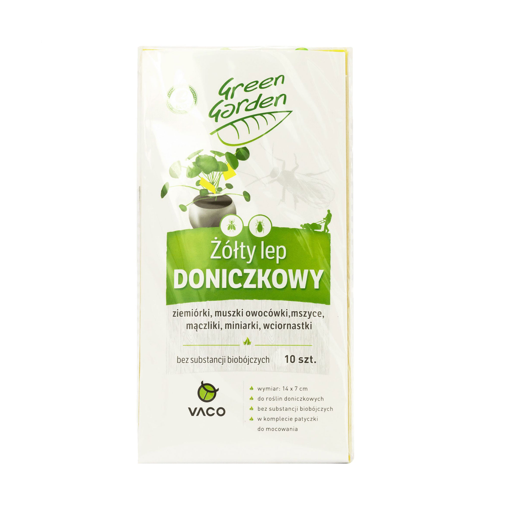 Пастка від мошок для кімнатних рослин Vaco Green Garden Eco Sticky Potted Sheets, 10 шт
Пастка від мошок для кімнатних рослин Vaco Green Garden Eco Sticky Potted Sheets, 10 шт