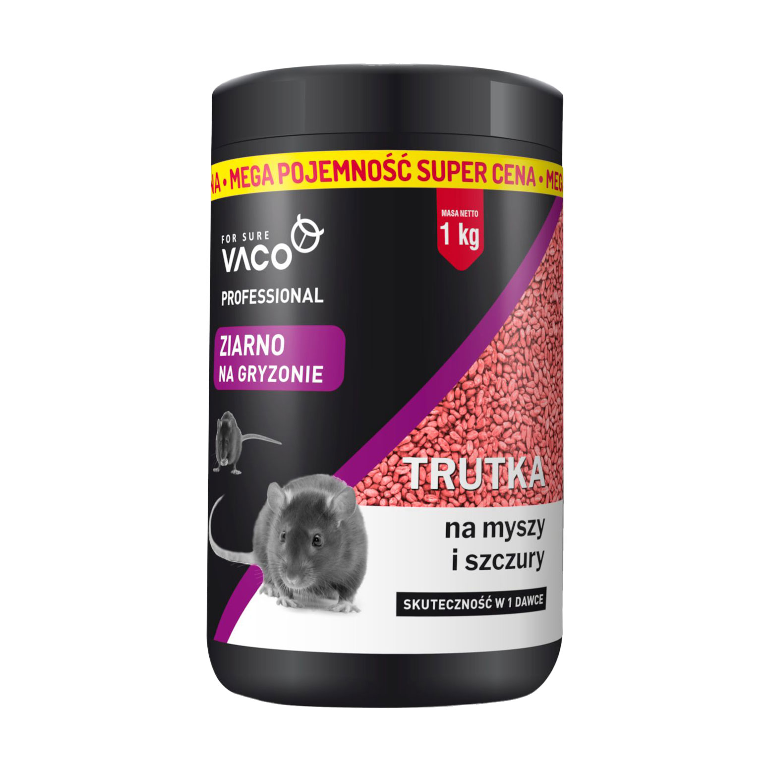 Приманка для щурів та мишей Vaco Professional Зернова, 1 кг
Приманка для щурів та мишей Vaco Professional Зернова, 1 кг