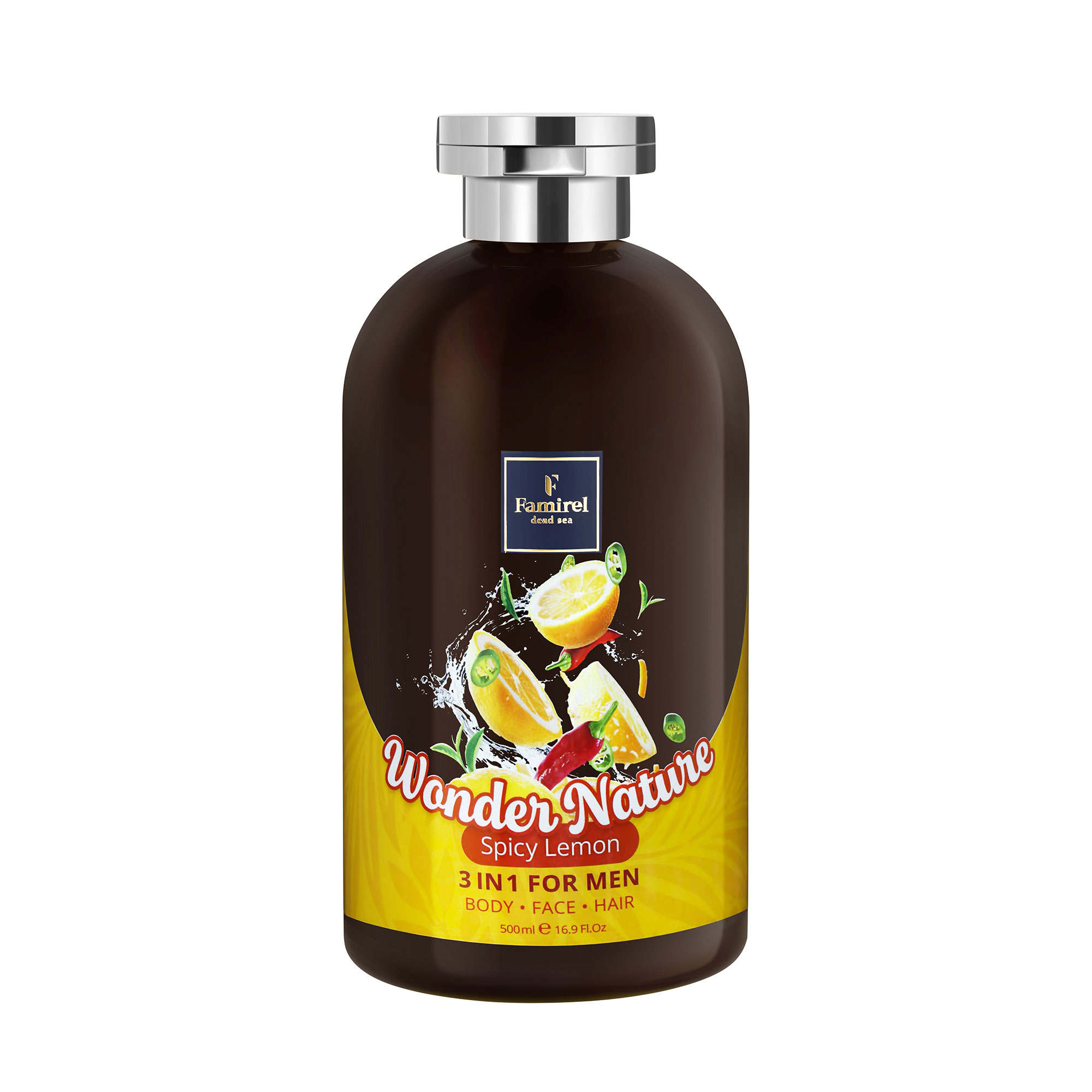 Чоловічий гель для душу 3 в 1 Famirel Wonder Nature, Spicy Lemon, 500 мл
Чоловічий гель для душу 3 в 1 Famirel Wonder Nature, Spicy Lemon, 500 мл