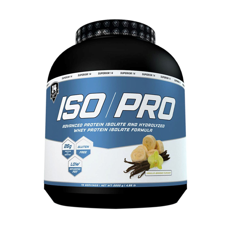 Ізолят протеїну Superior14 Iso Pro Ваніль-банан, в порошку, 2.2 кг
Ізолят протеїну Superior14 Iso Pro Ваніль-банан, в порошку, 2.2 кг
