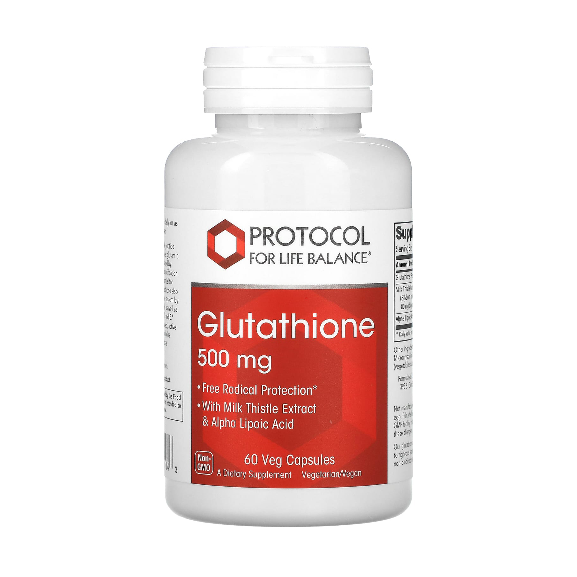 Глутатіон Protocol For Life Balance Glutathione, 500 мг, 60 вегатеріанських капсул
Глутатіон Protocol For Life Balance Glutathione, 500 мг, 60 вегатеріанських капсул