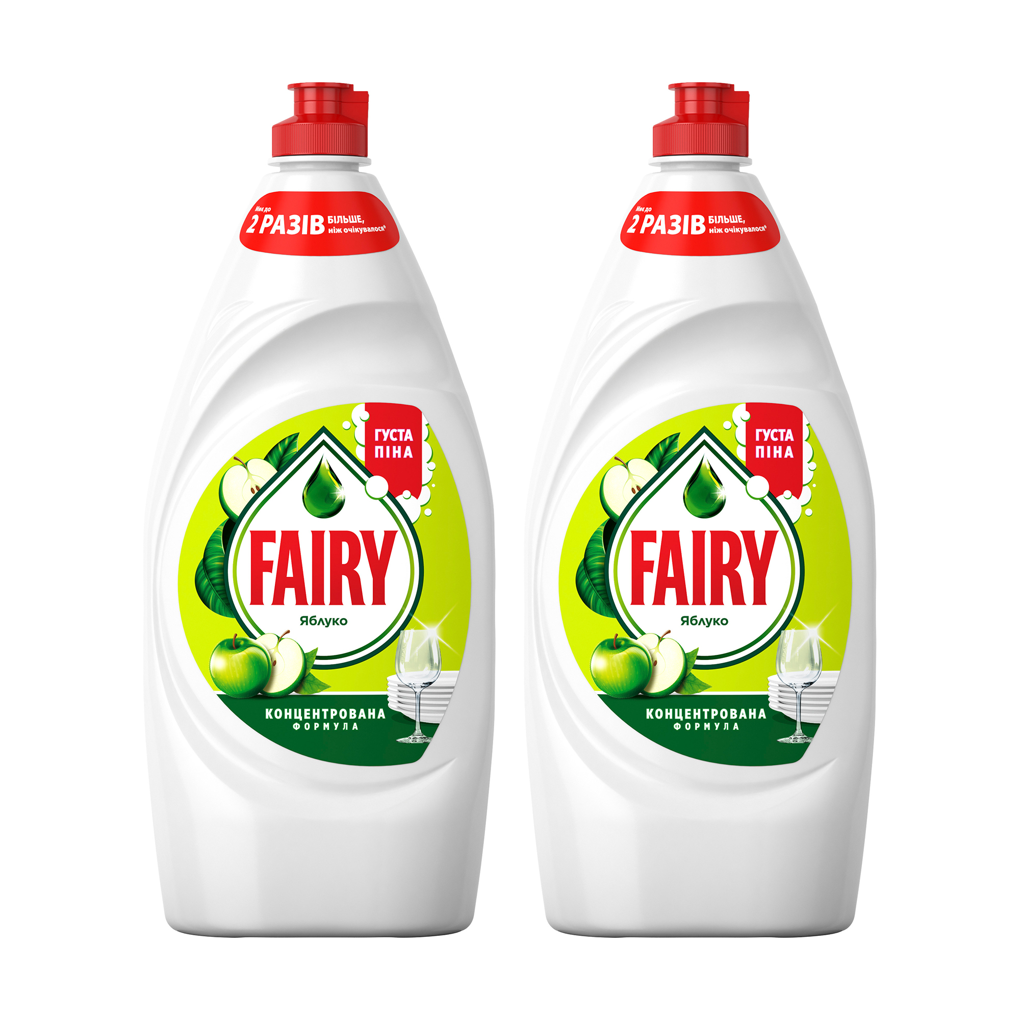 Засіб для миття посуду Fairy Зелене яблуко, 2*900 мл
Засіб для миття посуду Fairy Зелене яблуко, 2*900 мл