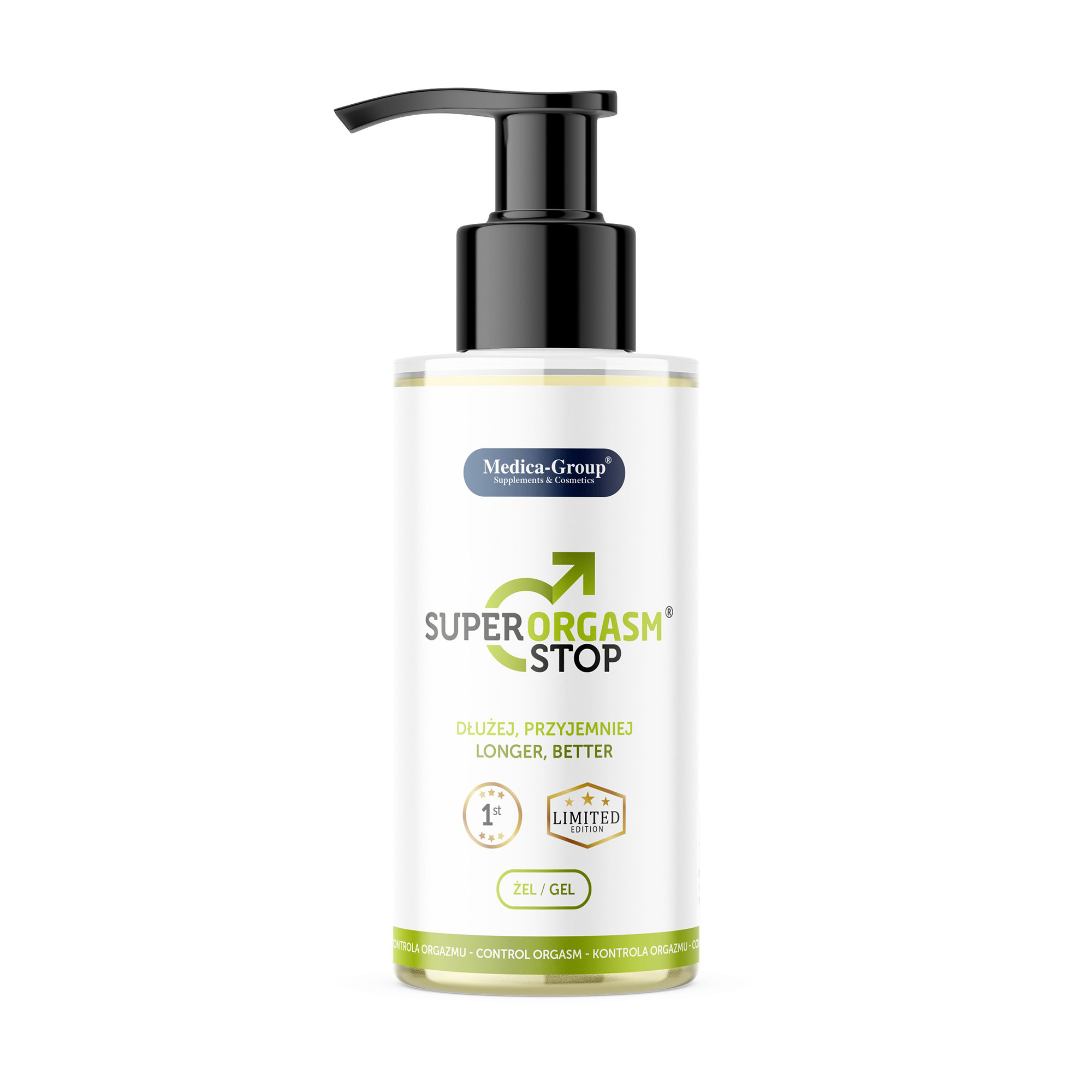 Гель для затримання еякуляції Medica-Group Super Orgasm Stop Gel, 150 мл
Гель для затримання еякуляції Medica-Group Super Orgasm Stop Gel, 150 мл