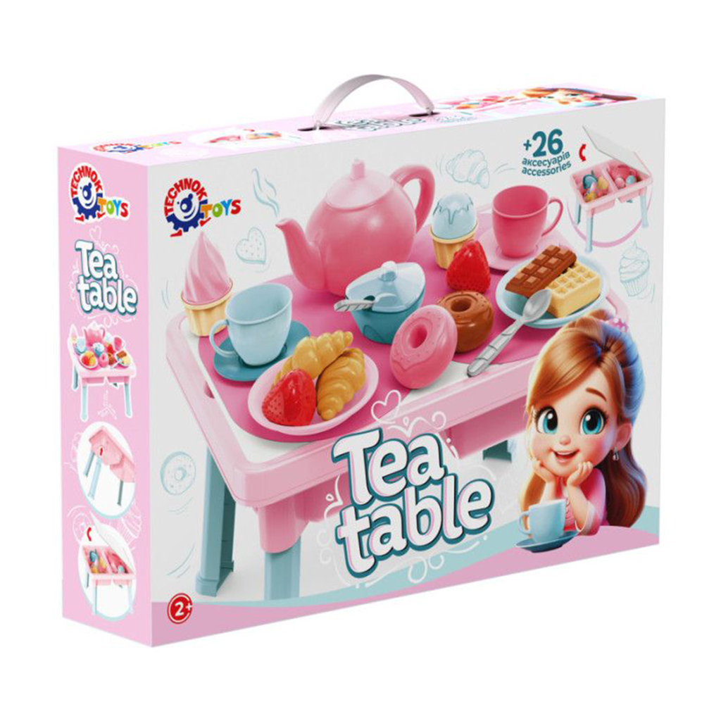 Дитячий столик-органайзер з чайним набором TechnoK Tea Table 26 аксесуарів, від 2 років, 44*31.5*10 см (2246)
Дитячий столик-органайзер з чайним набором TechnoK Tea Table 26 аксесуарів, від 2 років, 44*31.5*10 см (2246)