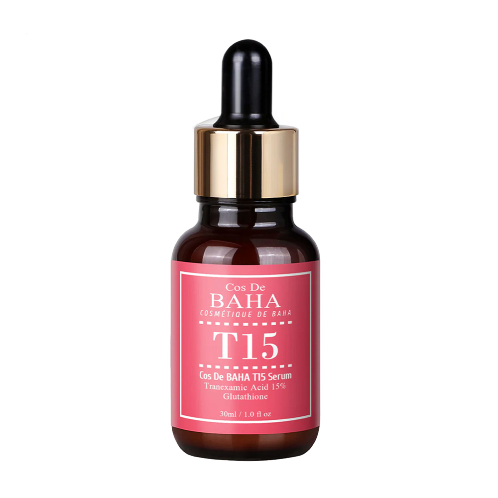 Освітлювальна сироватка для обличчя Cos De Baha T15 Serum з транексамовою кислотою 15% та глутатіоном, 30 мл
Освітлювальна сироватка для обличчя Cos De Baha T15 Serum з транексамовою кислотою 15% та глутатіоном, 30 мл