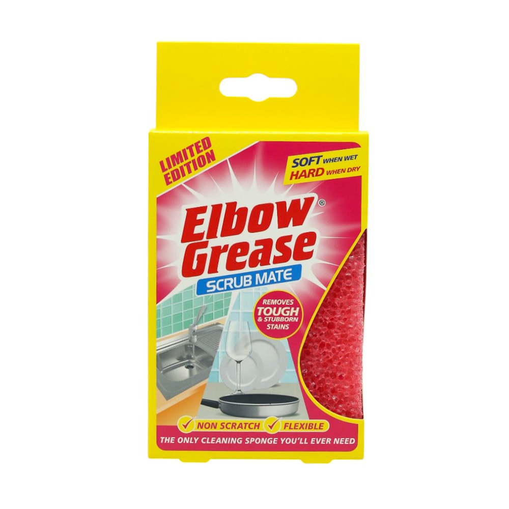 Універсальна губка-скрабер Elbow Grease Scrub Mate рожева, 1 шт
Універсальна губка-скрабер Elbow Grease Scrub Mate рожева, 1 шт