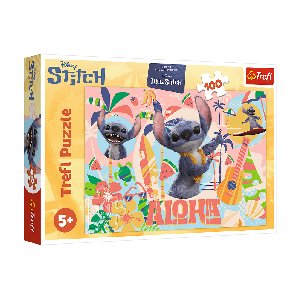 Пазли Trefl Disney Stitch Стіч та друзі, від 5 років, 100 елементів (16495)
Пазли Trefl Disney Stitch Стіч та друзі, від 5 років, 100 елементів (16495)