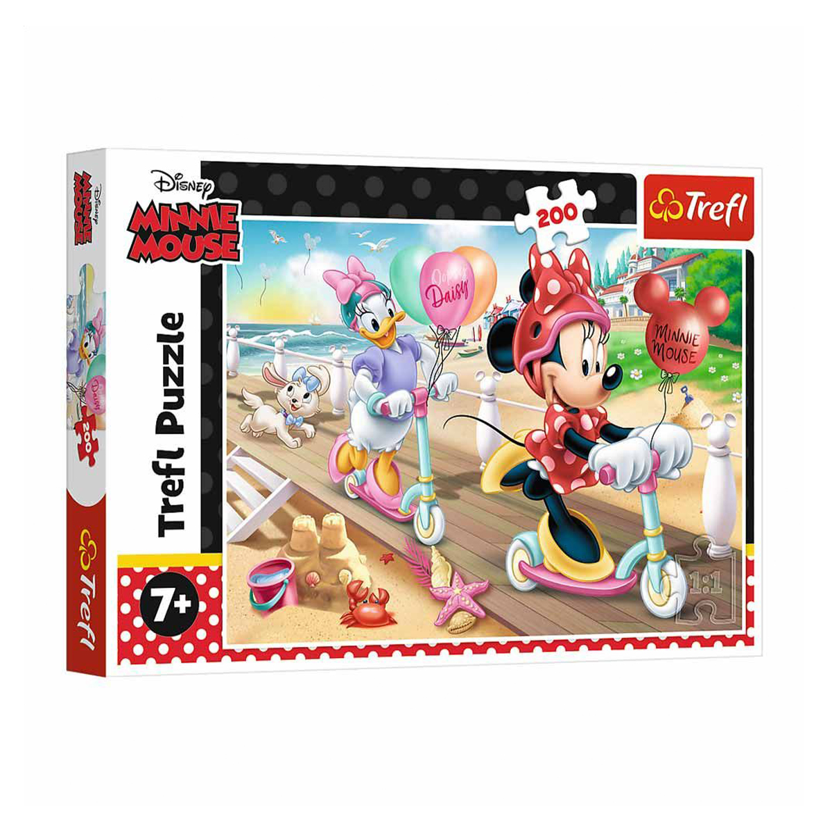 Пазли Trefl Minnie Mouse Мінні на пляжі, від 7 років, 200 елементів (13262)
Пазли Trefl Minnie Mouse Мінні на пляжі, від 7 років, 200 елементів (13262)