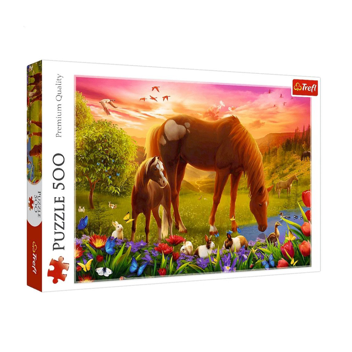 Пазли Trefl Коні в лузі, від 10 років, 500 елементів (37451)
Пазли Trefl Коні в лузі, від 10 років, 500 елементів (37451)