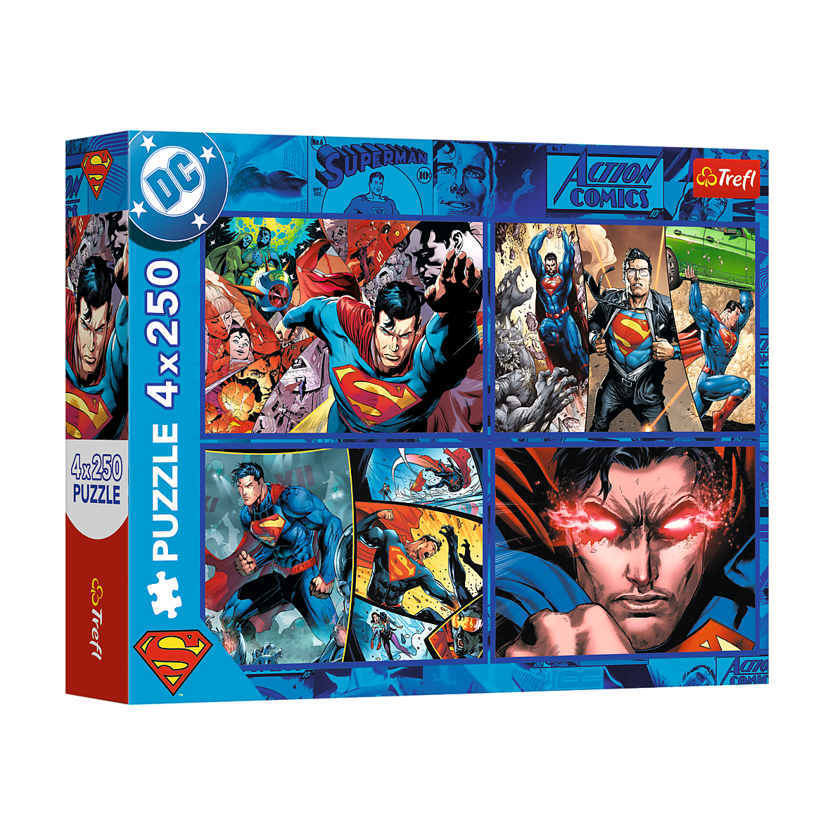 Пазли Trefl DC Superman Сміливість Супермена, 33.9*23.8 см, 4*250 елементів (13340)
Пазли Trefl DC Superman Сміливість Супермена, 33.9*23.8 см, 4*250 елементів (13340)